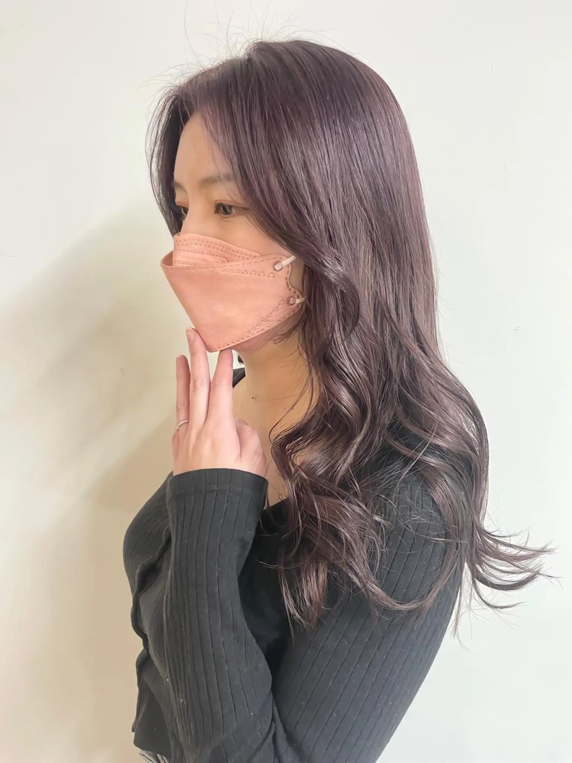 セミロング カラー 韓国風ヘア チヒョ🦋 韓国hair🇰🇷のヘアスタイル