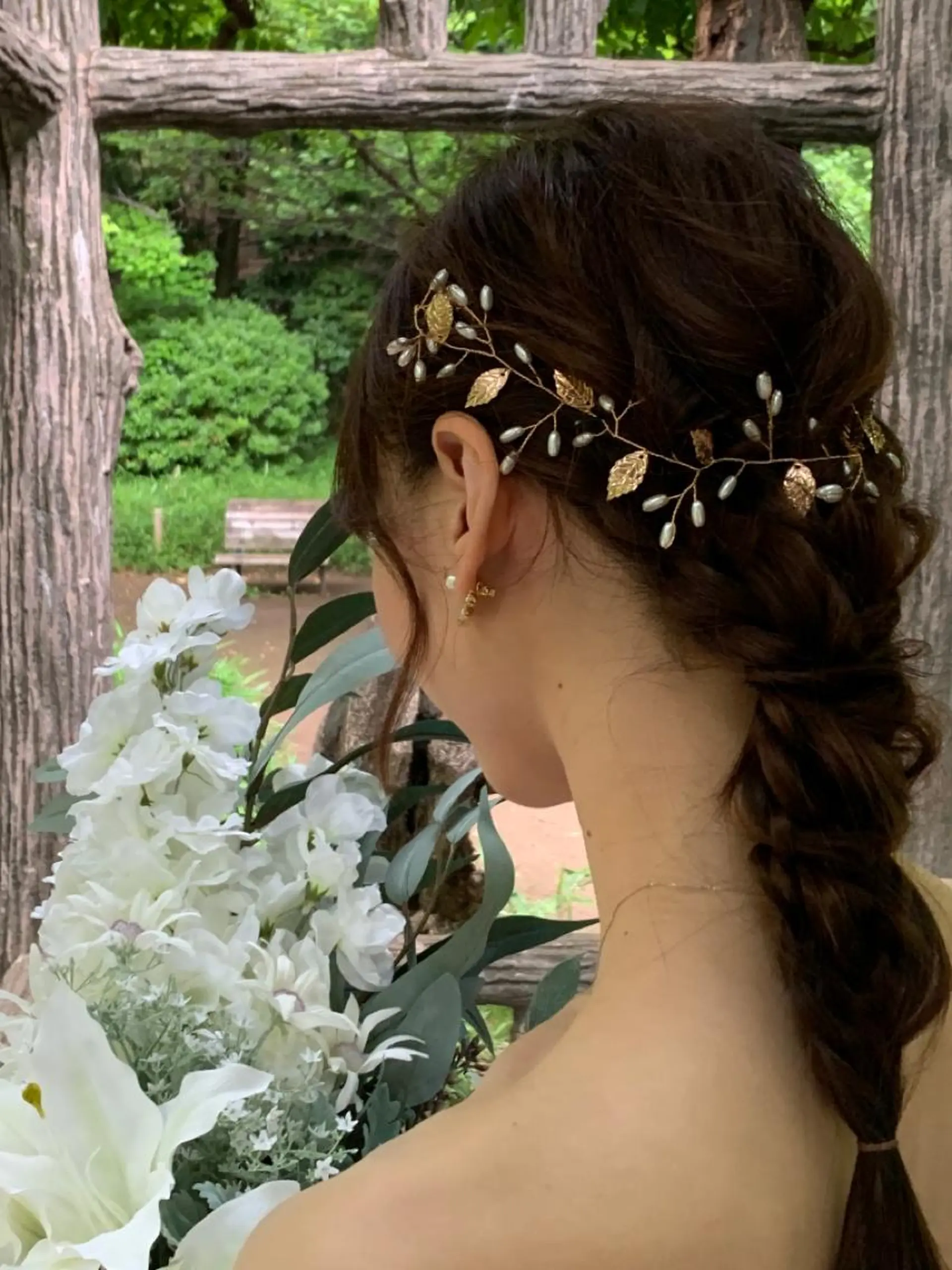 セミロング ヘアアレンジ ヘアメイク専門店 pati faniのヘアスタイル