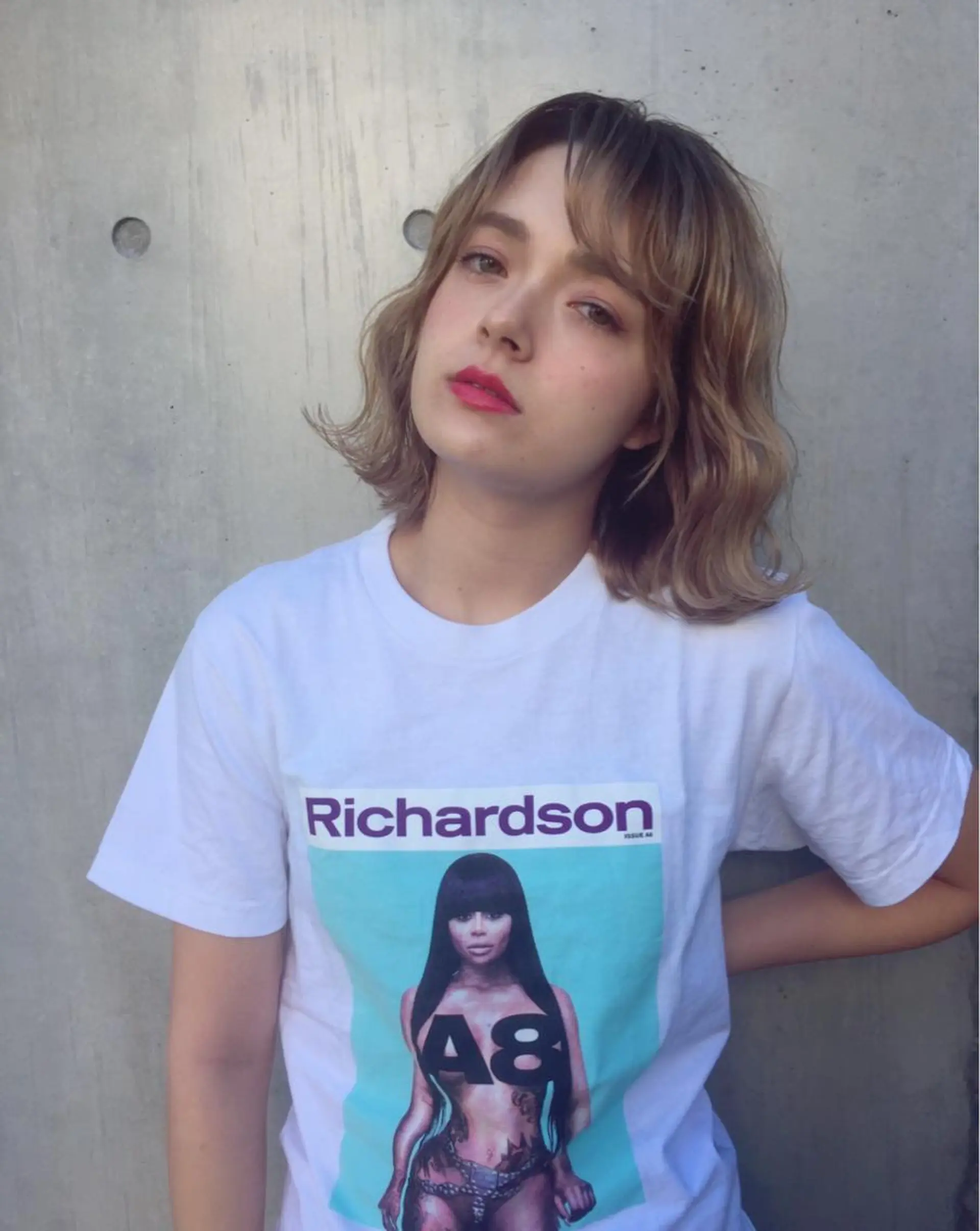 ミディアム アッシュ カット ヘアカラー トリートメント 透明感カラー🌿ボブ ✨飛田　ケイのヘアスタイル
