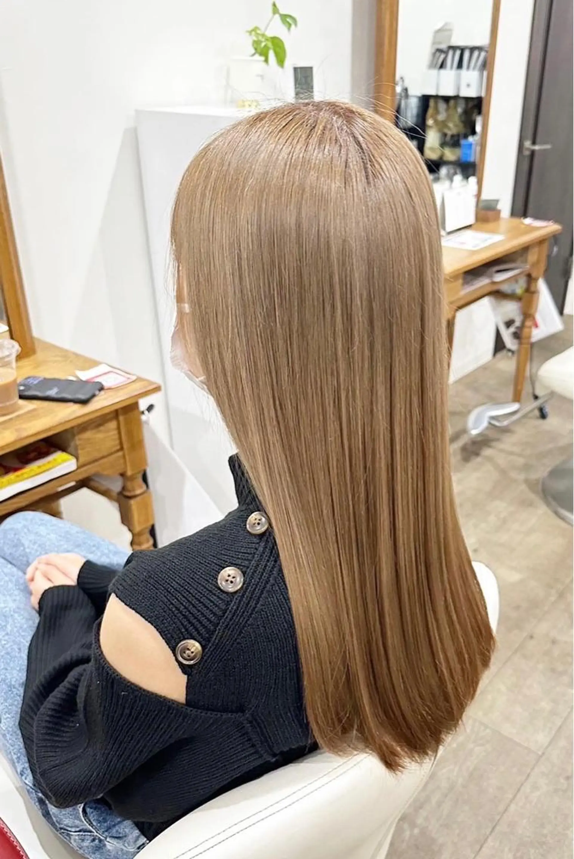 ロング カラー ブリーチ 髪質改善 ロング トリートメント 酸性ストレート ヘアカラー 縮毛矯正 💎髪質改善専門 jewel boxのヘアスタイル