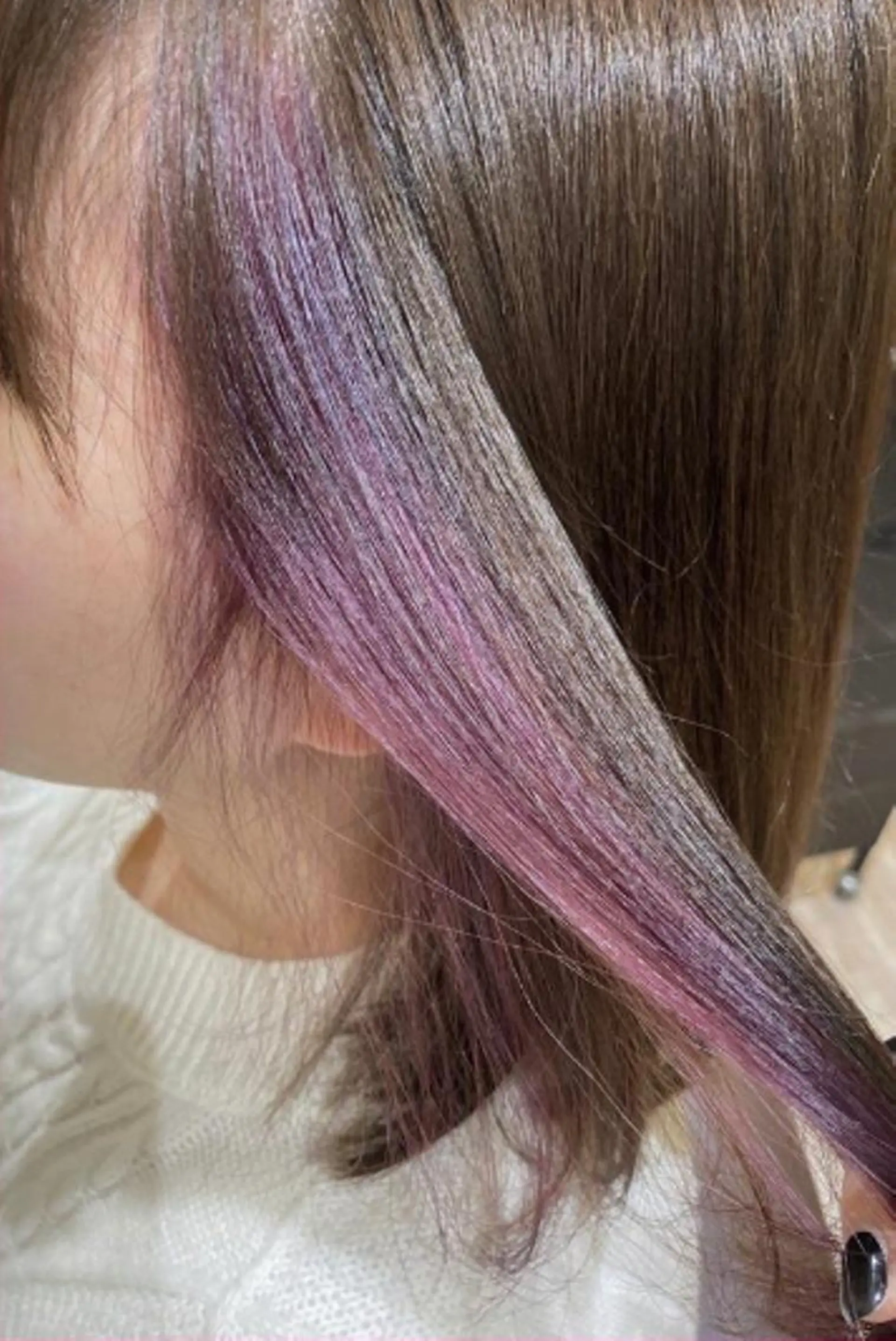 ミディアム 佐藤 睦月のヘアスタイル