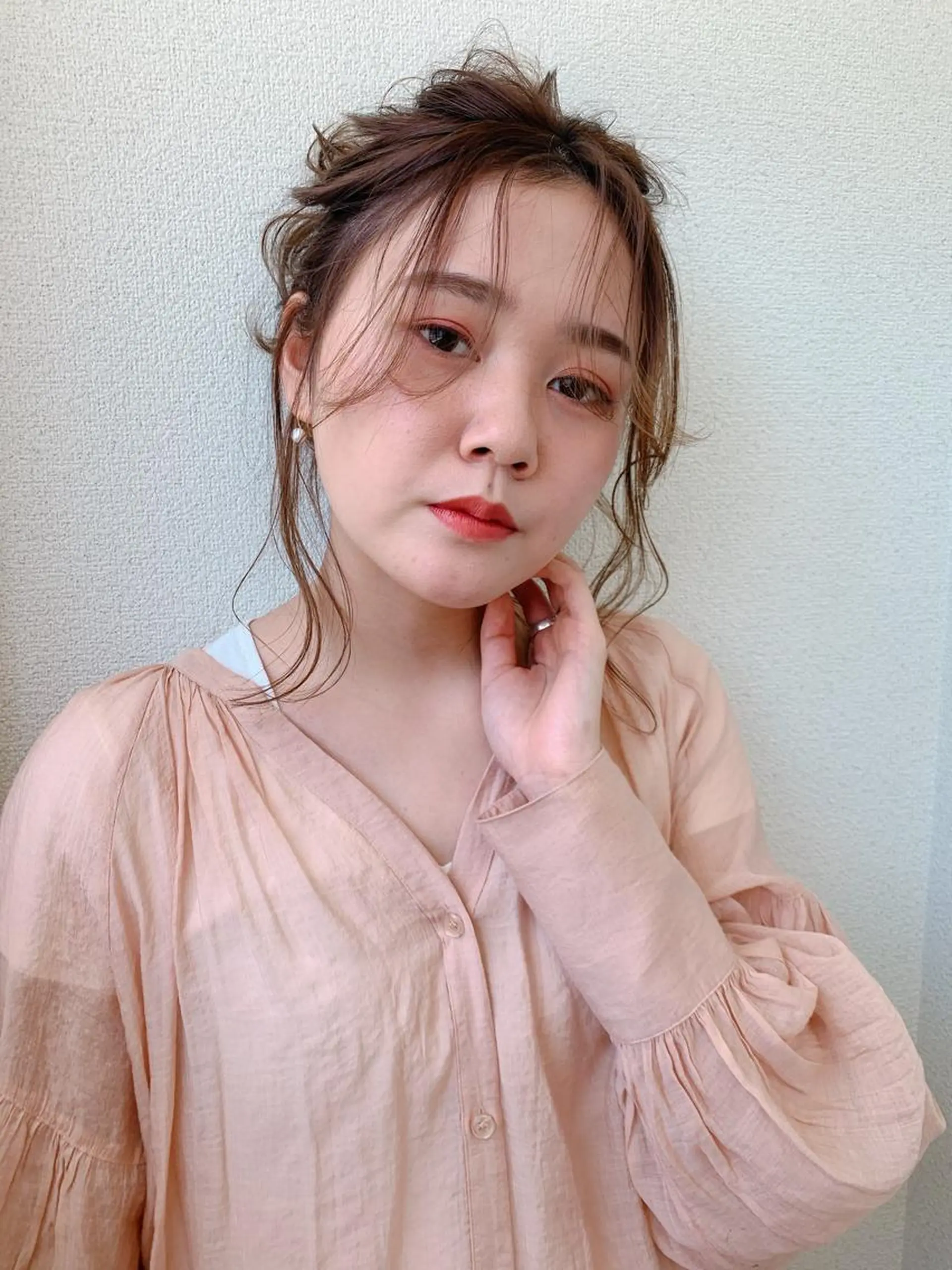 セミロング 立川 奈那子のヘアスタイル