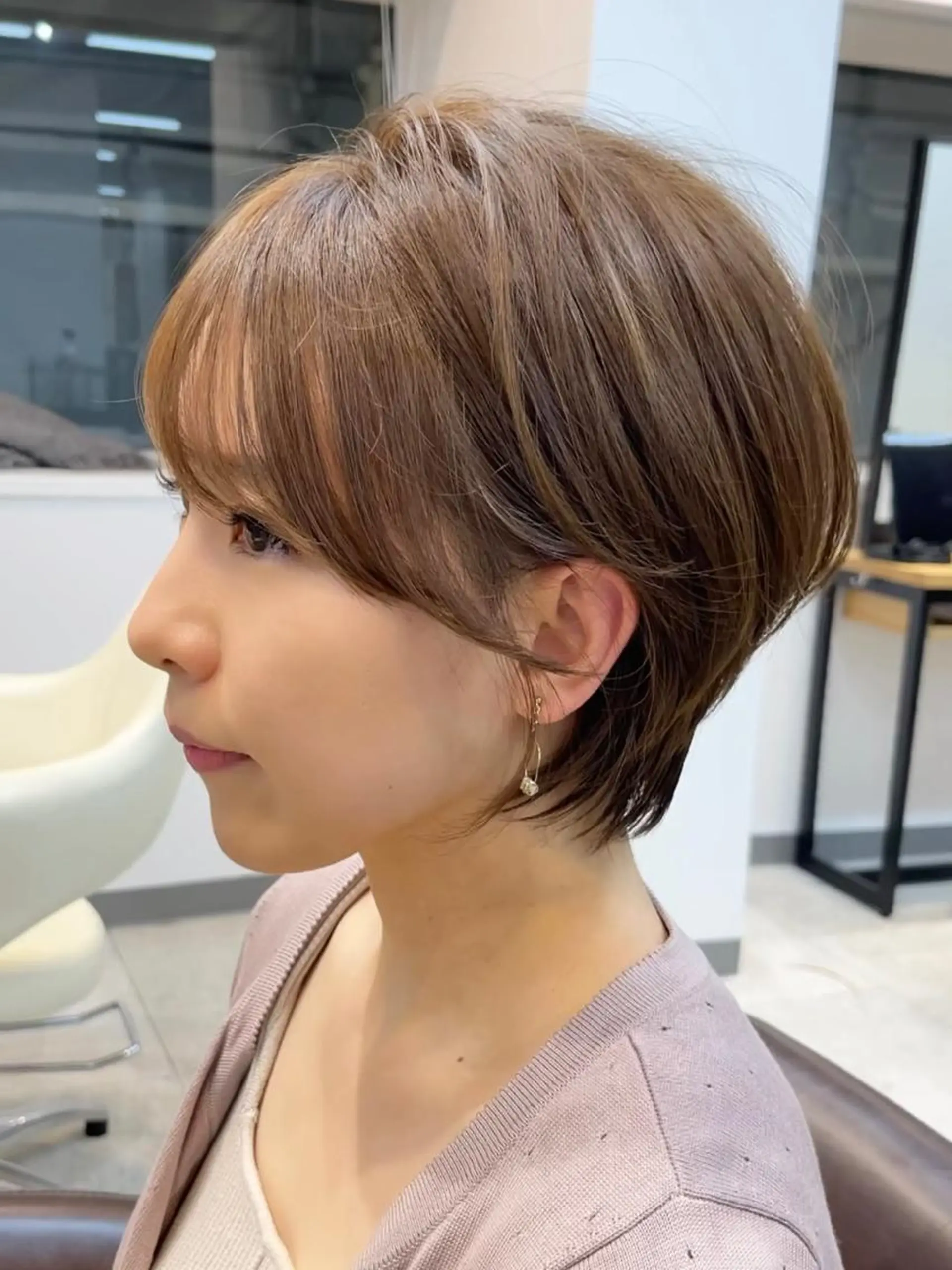 ショート 韓国風レイヤー ショート/犬塚 優介のヘアスタイル