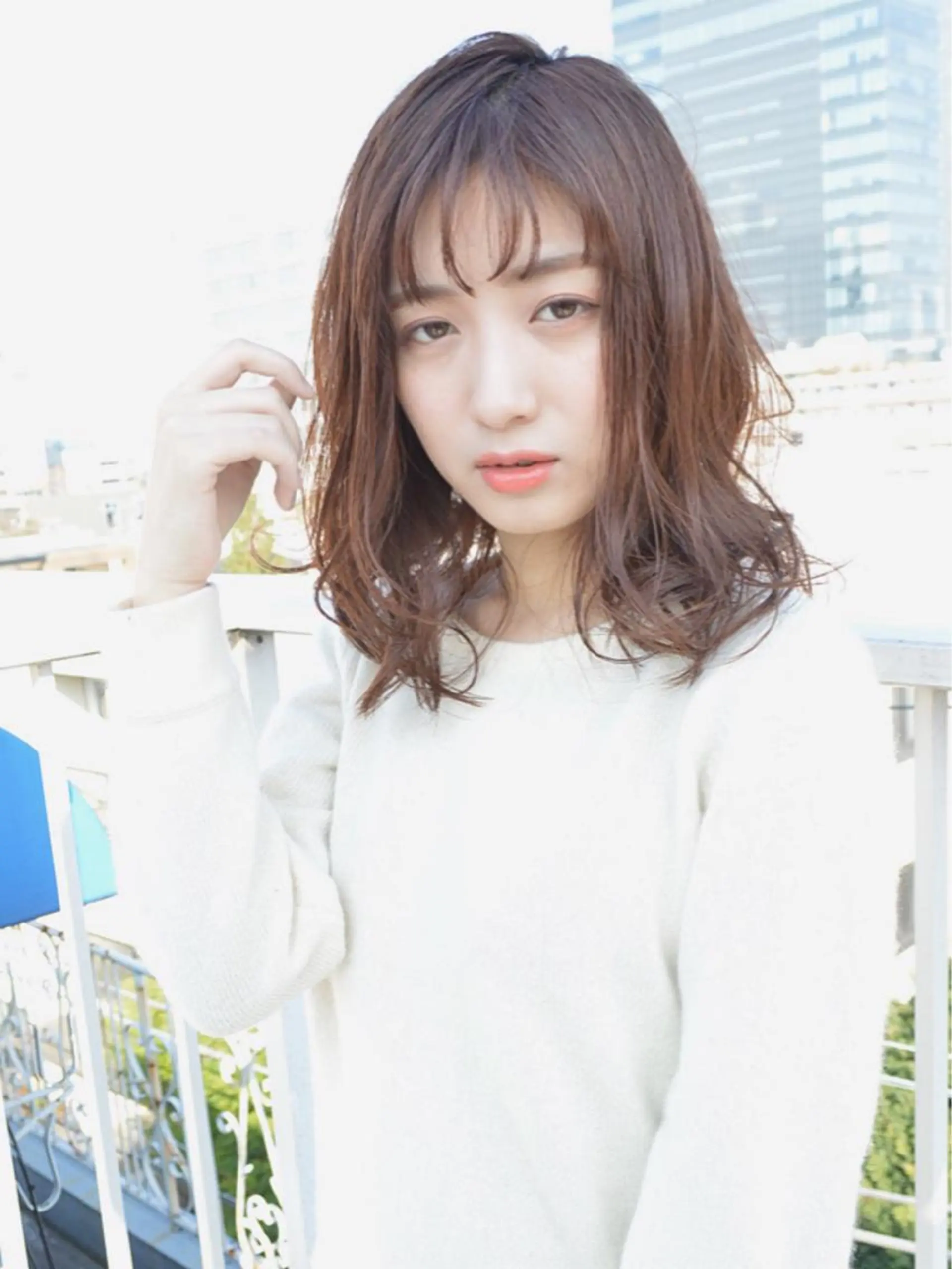 ミディアム カラー パーマ 小顔ショート✁ ⁂Yukari⁂のヘアスタイル