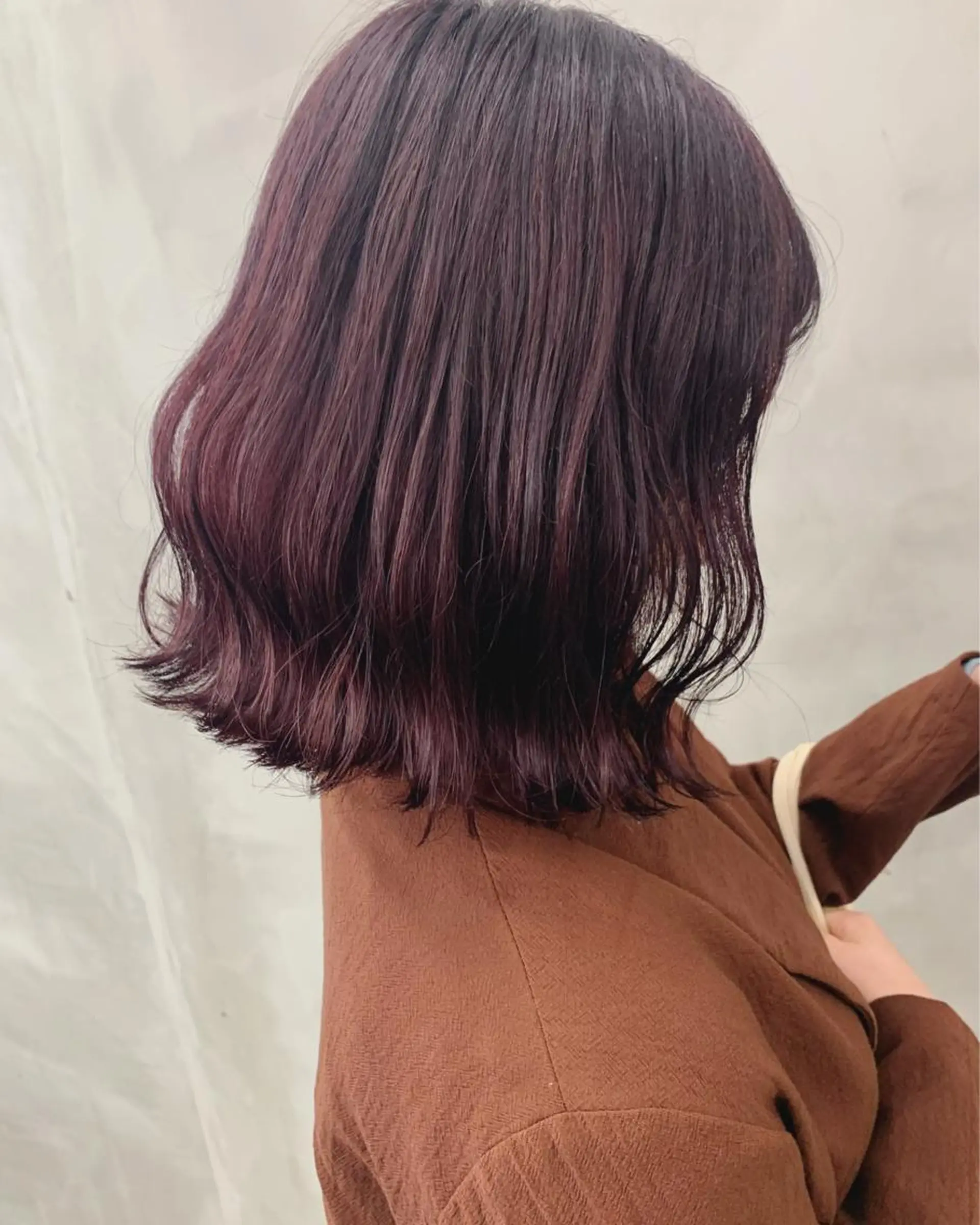 ミディアム カラー レッドカラー 🐝 hachi🐝のヘアスタイル
