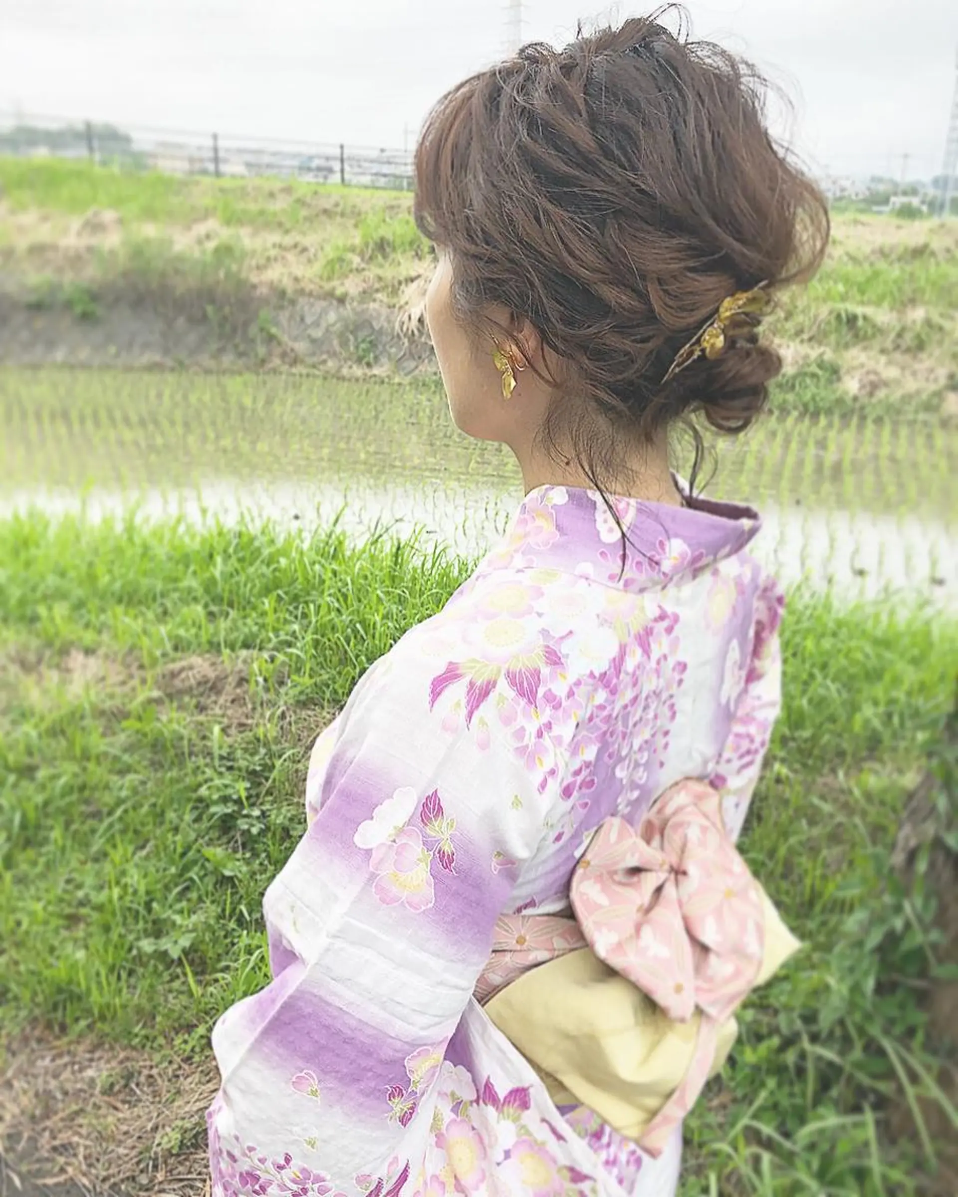 ヘアアレンジ 浴衣 糸賀 史織のマツエク・マツパデザイン