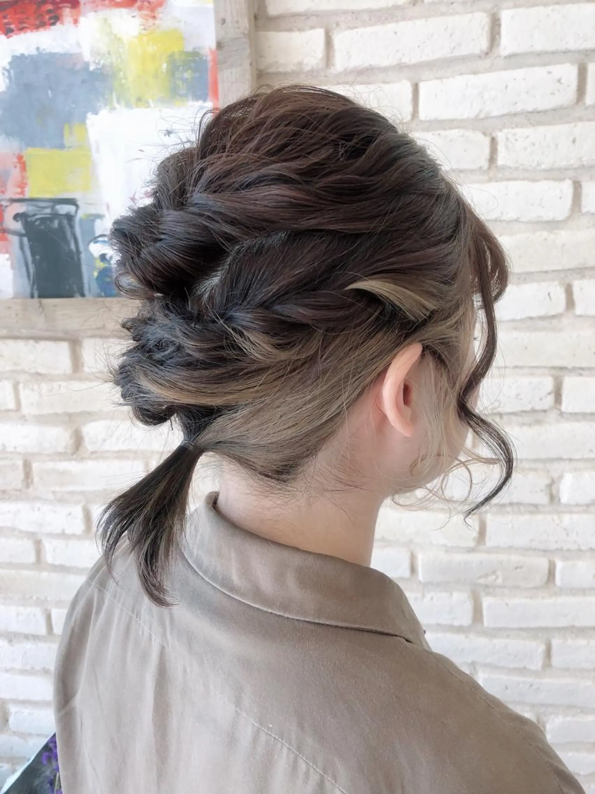 ショート カラー アッシュ インナーカラー ヘアカラー oasis/吉岡 /白髪の悩み解決へのヘアスタイル