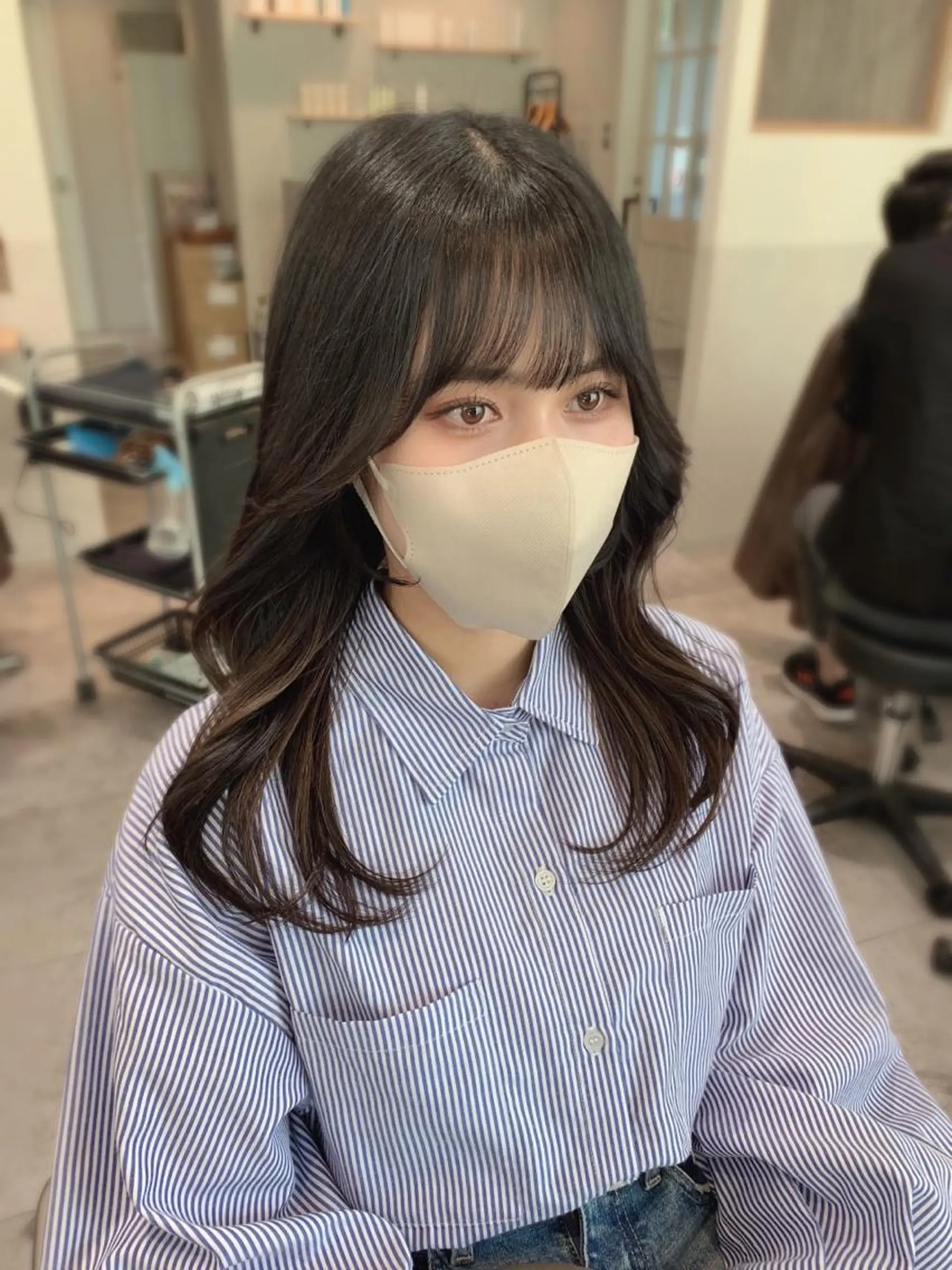 ロング ヘアアレンジ 韓国風ヘア カット トリートメント 韓国hair🦋 Nanaのヘアスタイル