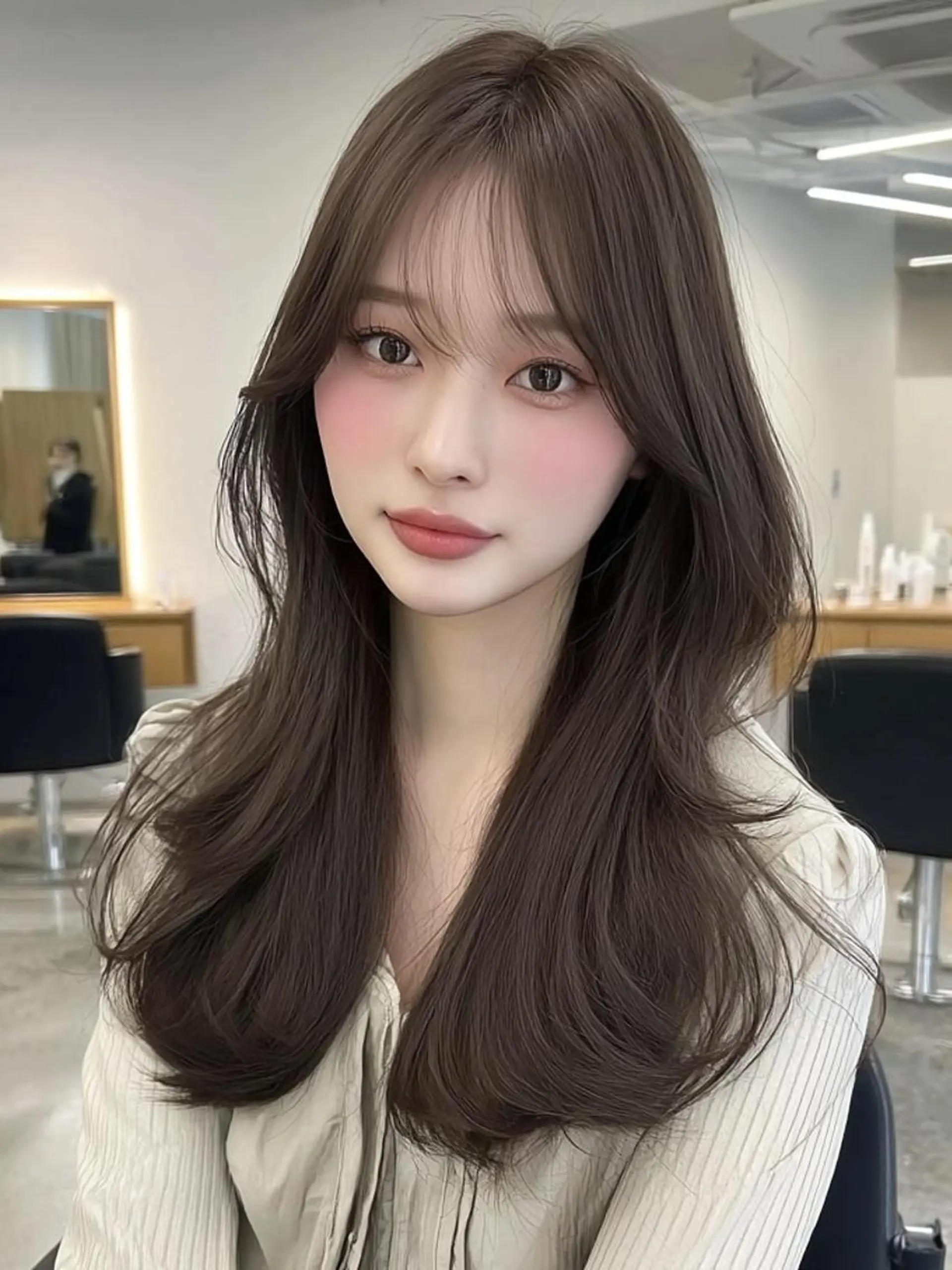 セミロング 髪質改善 縮毛矯正 カット ヘアカラー 美髪メニュー特化✨️ ひなののヘアスタイル