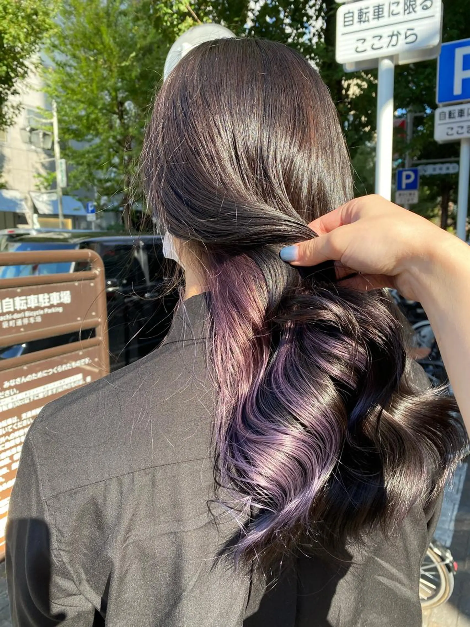 ロング カラー パープルカラー 髪質改善/ TECHIのヘアスタイル