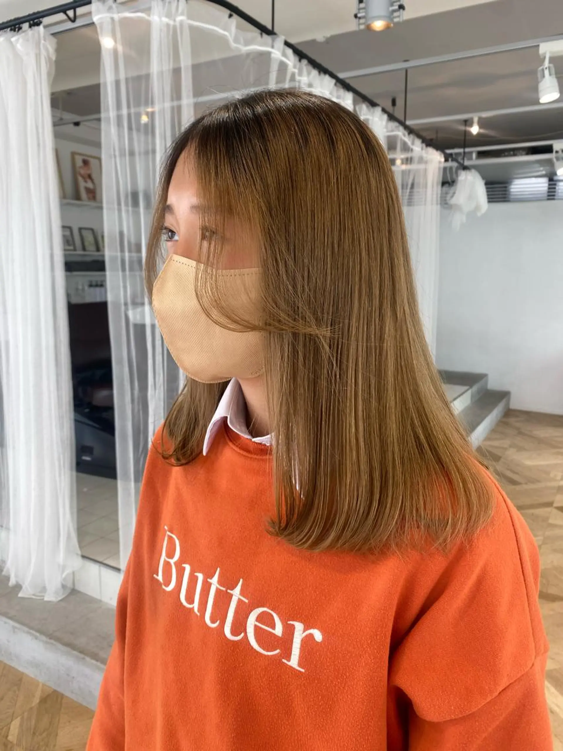 ロング パーマ 縮毛矯正 🌻名古屋🌻 🫧ハイトーン🫧のヘアスタイル