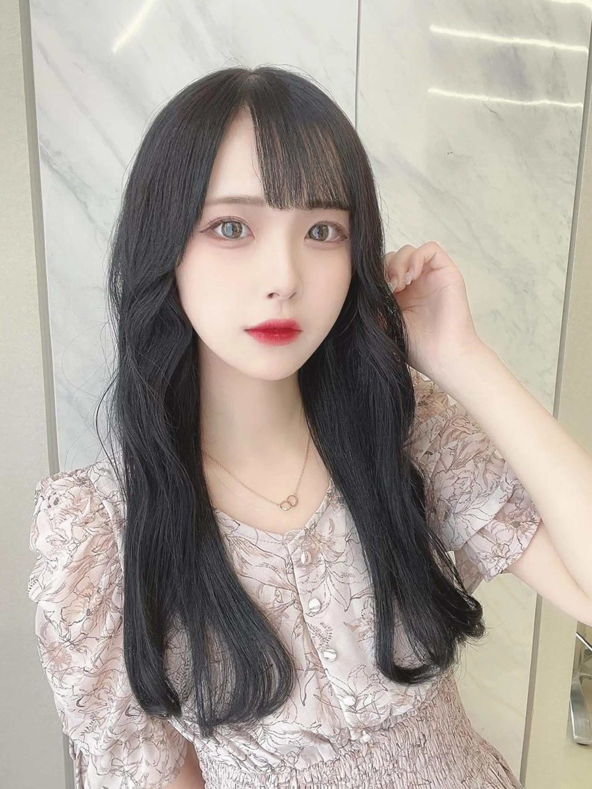 ロング カラー 透明感カラー COA GINZA 空也/前髪/顔まわりのヘアスタイル