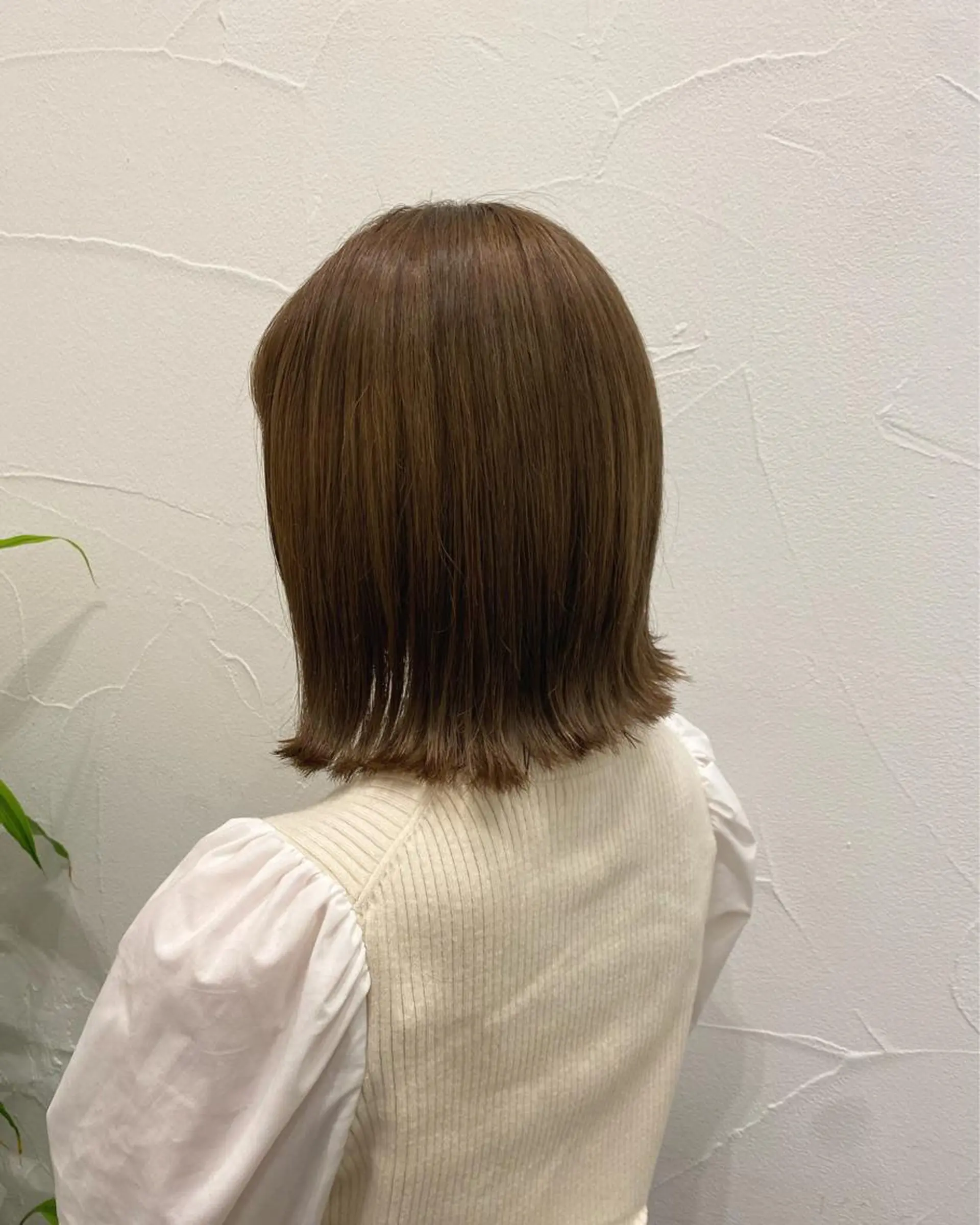 ミディアム カラー アッシュ ベージュカラー Ash中目黒店 榊間茜のヘアスタイル