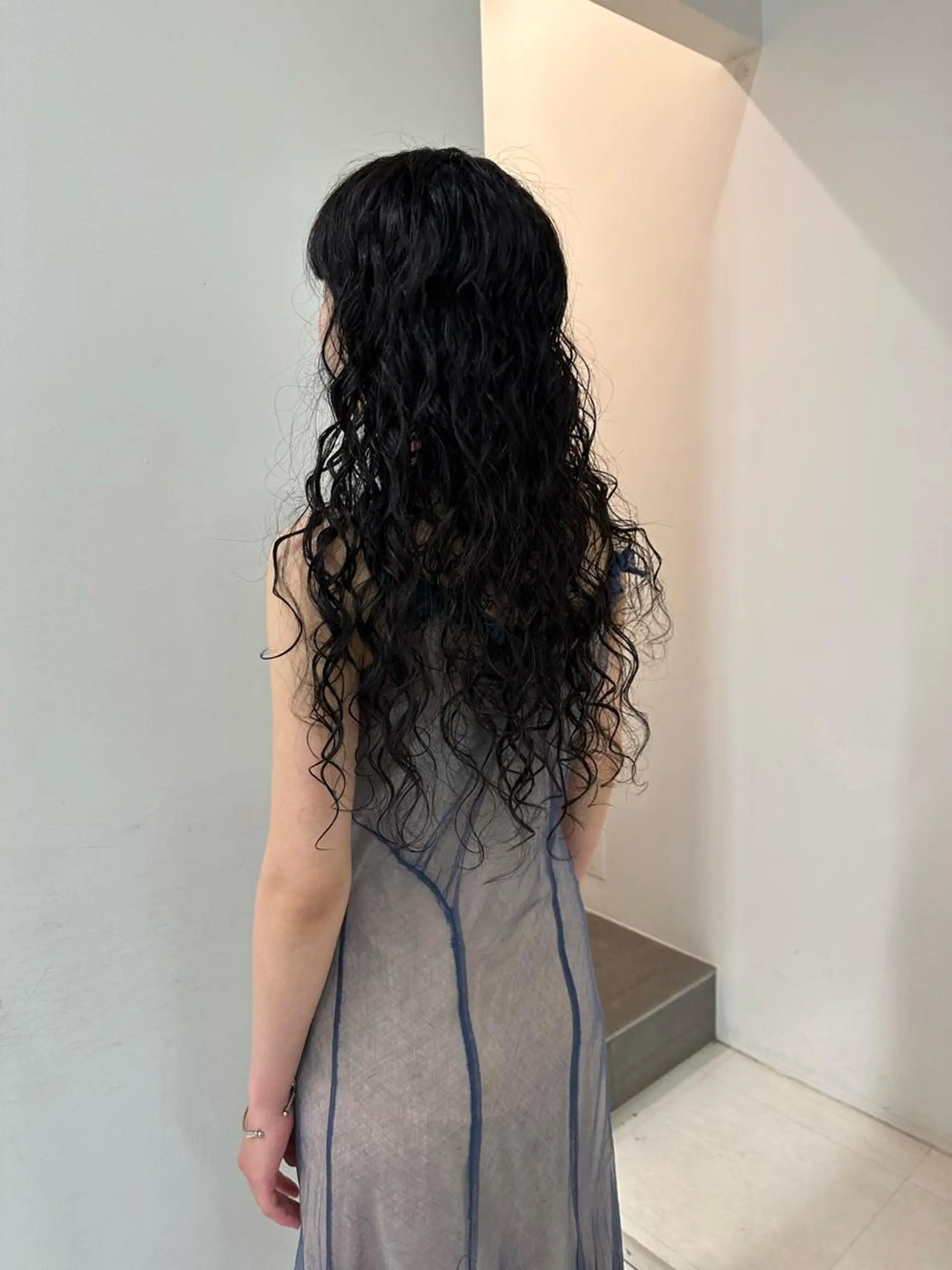 ロング カラー パーマ キッズ カット パーマ トリートメント オトナヘア🌸 harukaのヘアスタイル