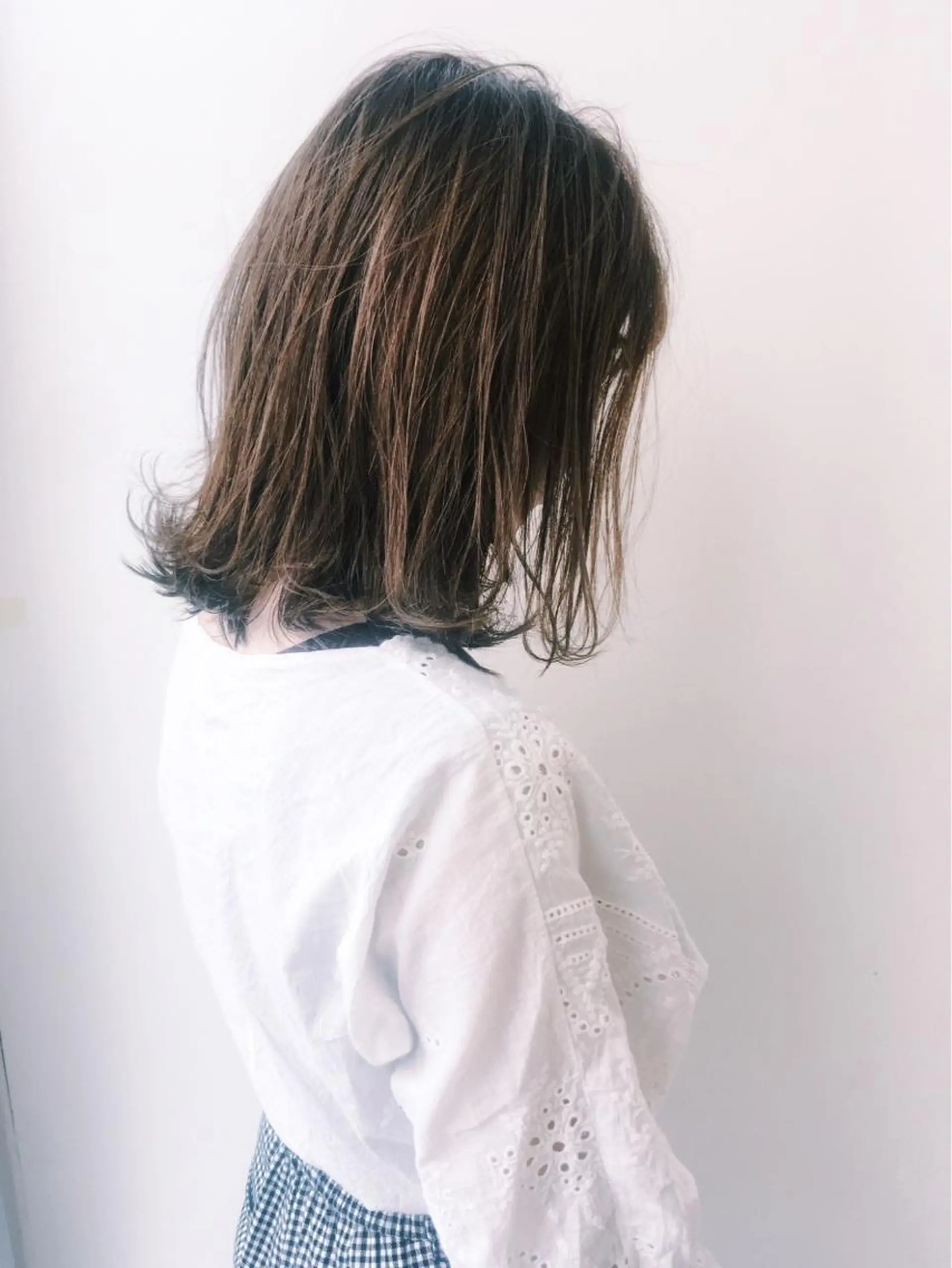 ミディアム カラー ブラウンカラー 新宿/韓国レイヤー 髪質改善カラー/角所のヘアスタイル