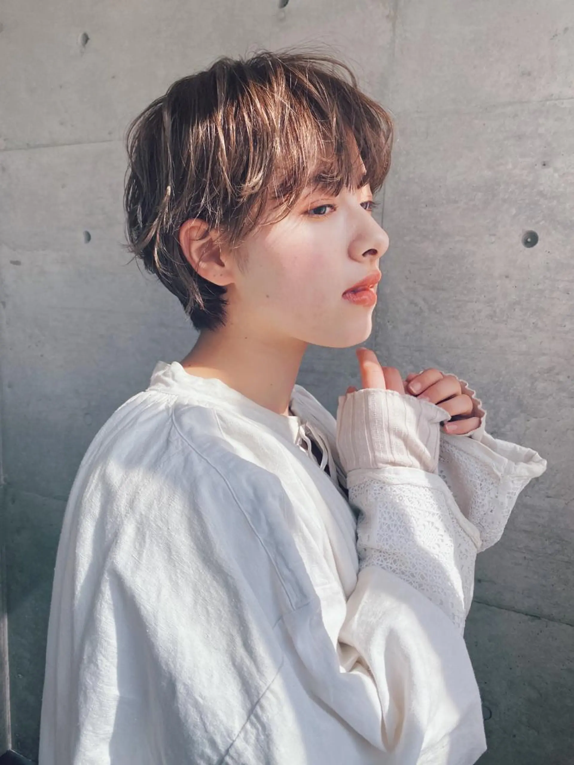 ショート カラー パーマ ヘアアレンジ メンズ キッズ ネイル マツエク・マツパ モリモト サナのヘアスタイル