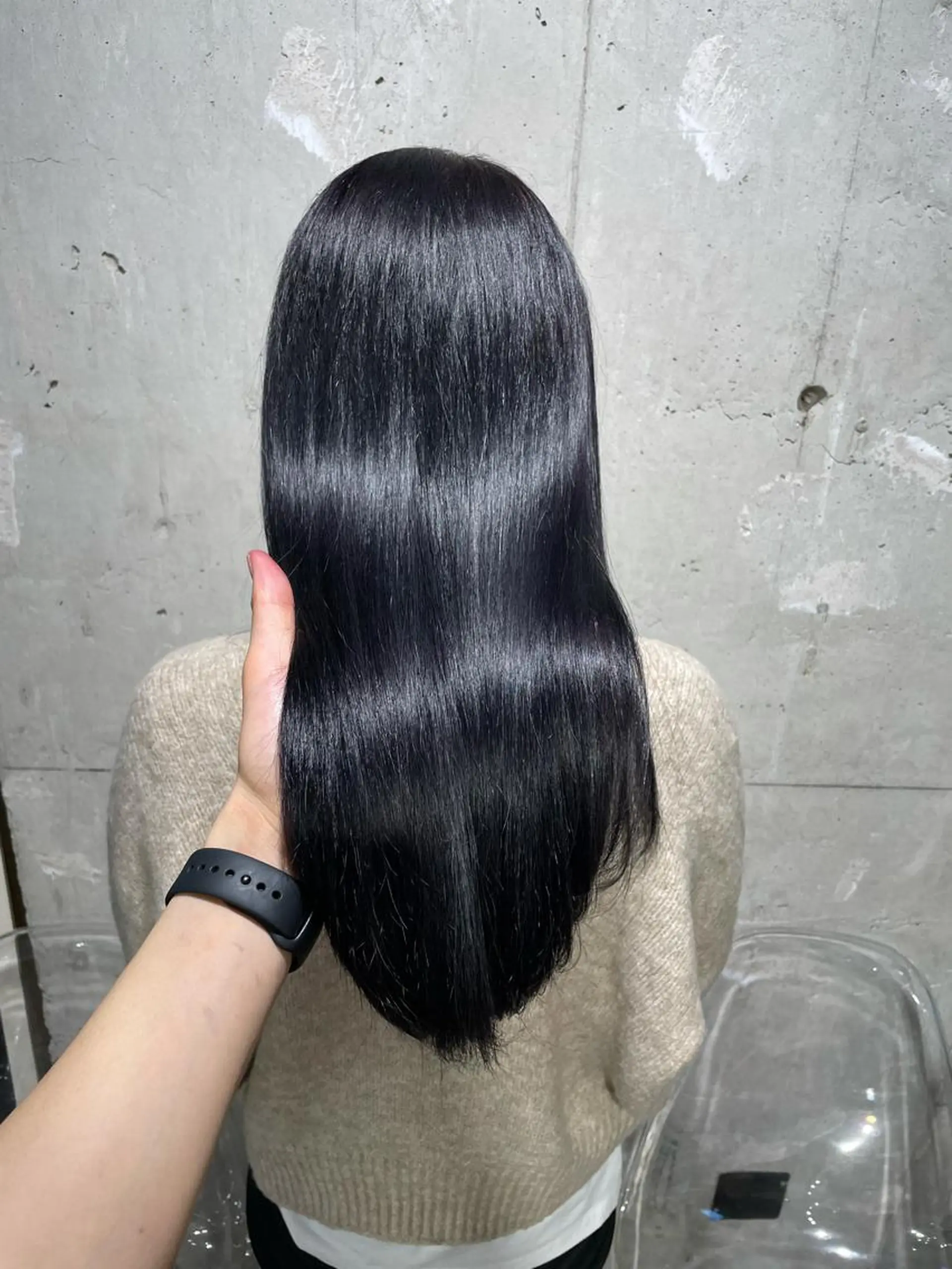 ロング カラー ヘアカラー トリートメント ヘッドスパ ヘアセット ベージュカラー💖 やすひろのヘアスタイル