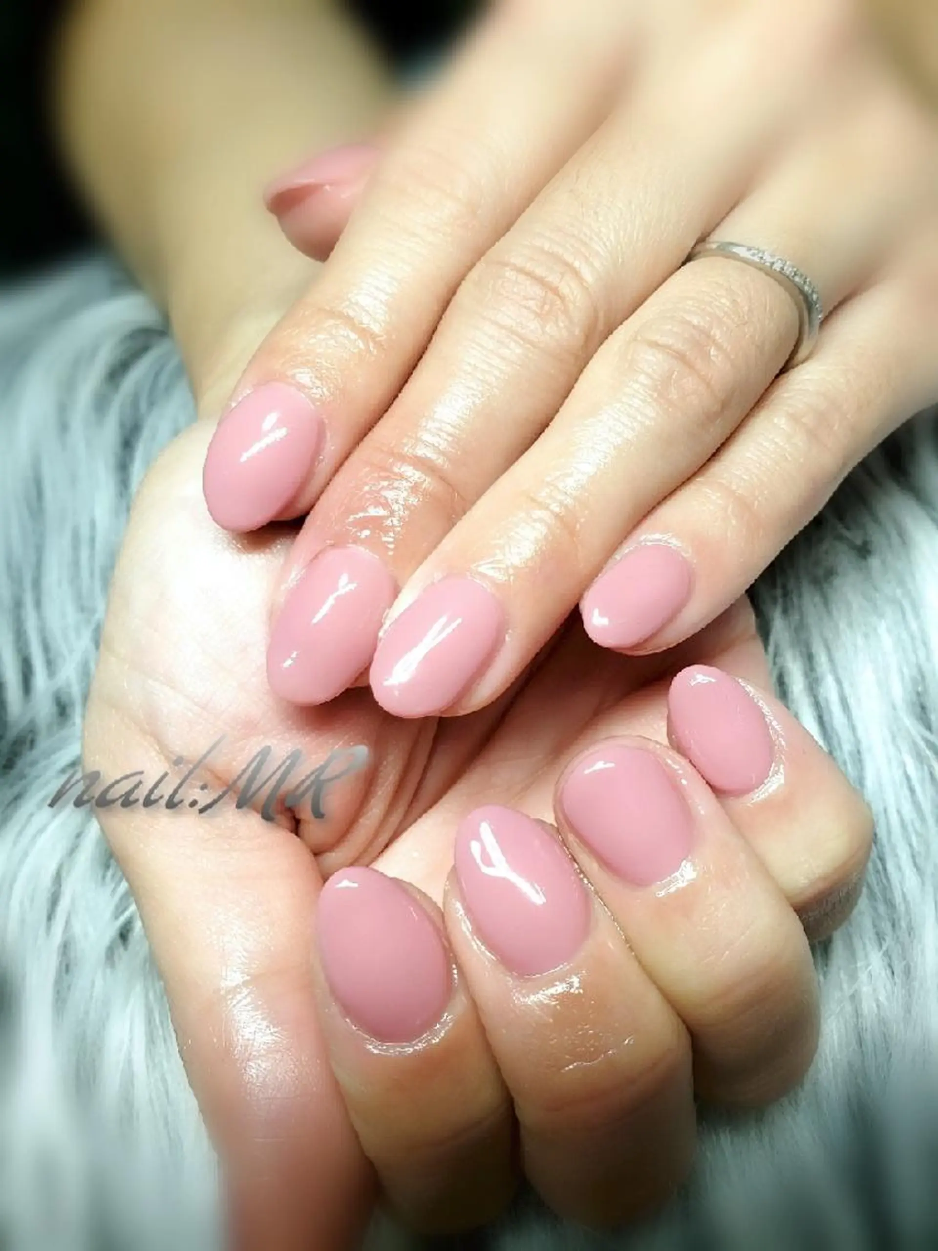 ネイル ワンカラーネイル ピンク ピンクベージュ Nail salon Coco【溝の口駅】のネイルデザイン