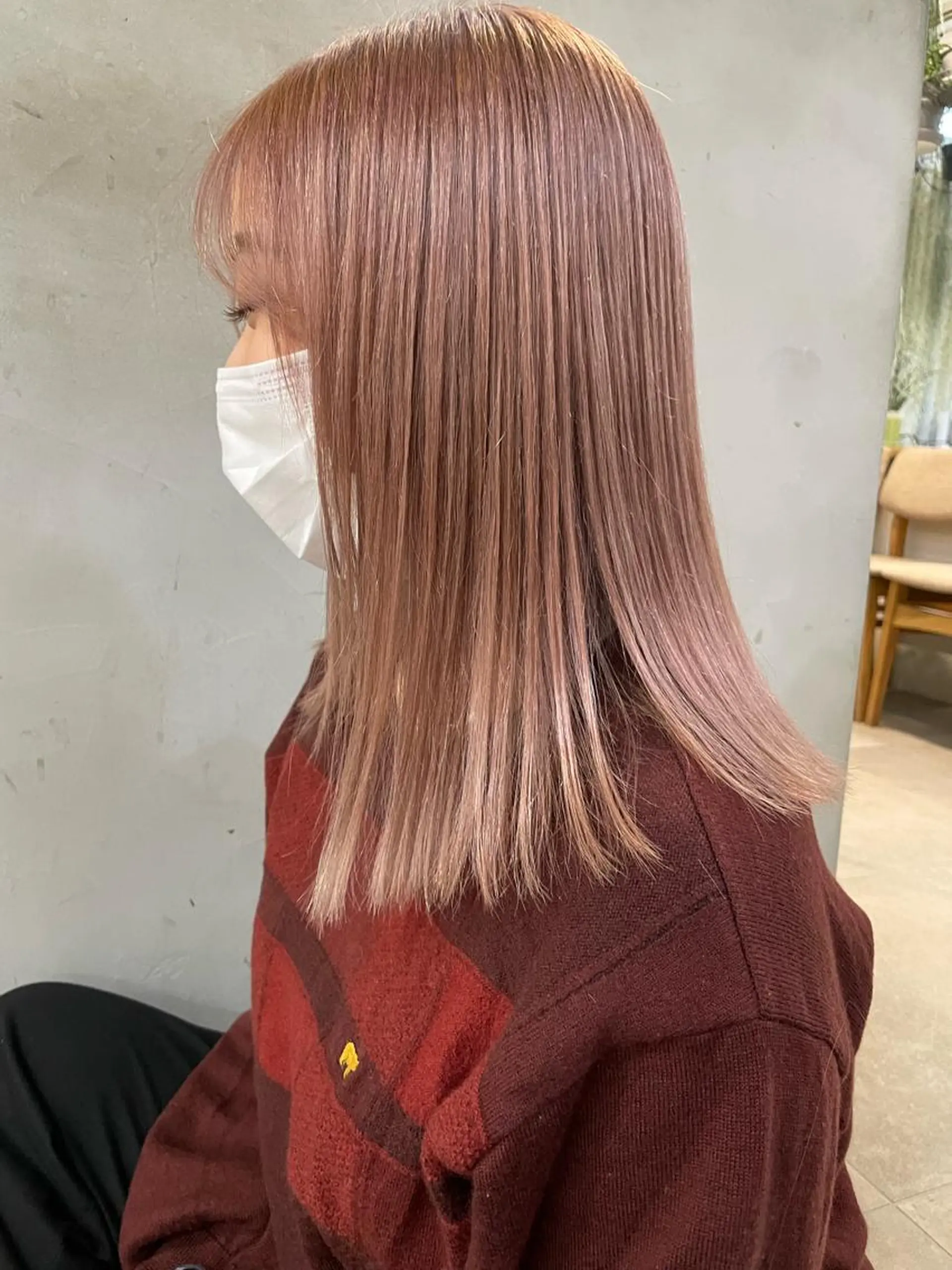 セミロング 小顔レイヤー×コンパ クトボブ/林隆平のヘアスタイル