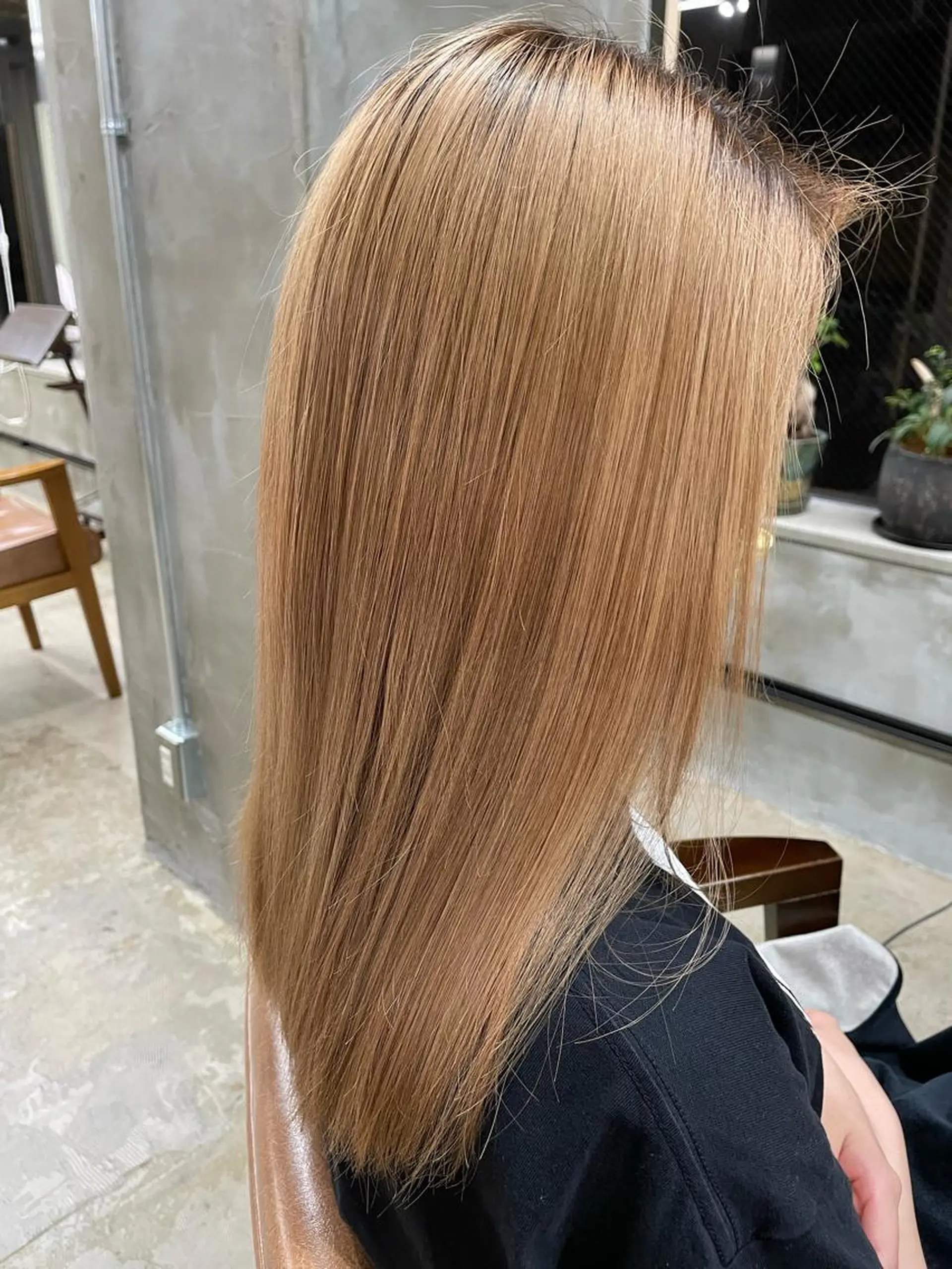 ロング ヘアカラー トリートメント 坂田 春樹のヘアスタイル