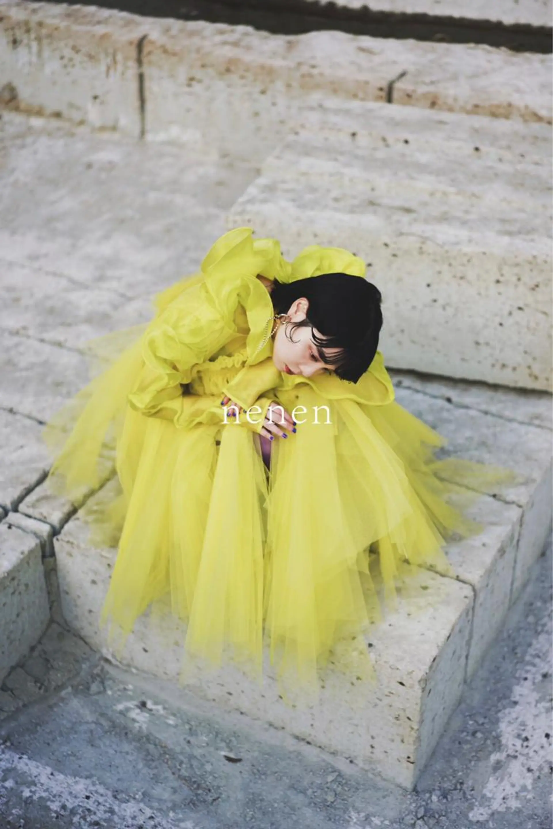 ミディアム カラー パーマ ヘアアレンジ メンズ キッズ デザインカラー 原宿/キシタのヘアスタイル