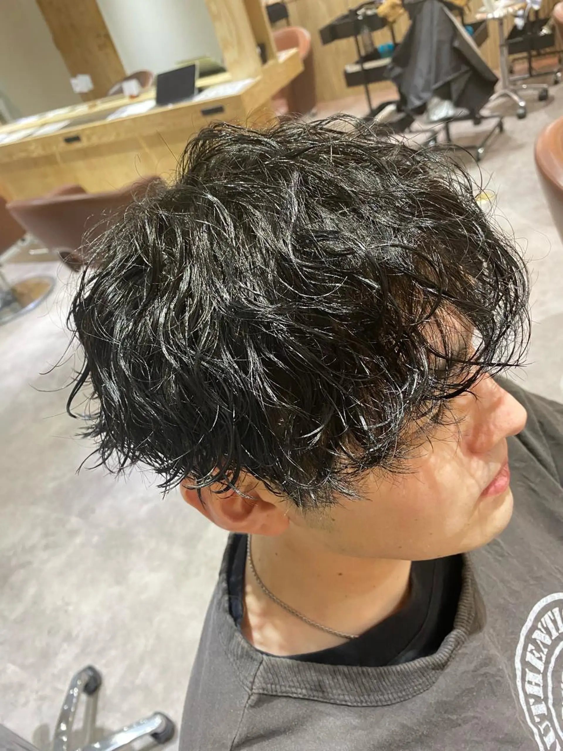 パーマ メンズ カット パーマ トリートメント ヘアセット メンズブリーチカラー /パーマ ごーた立川のヘアスタイル