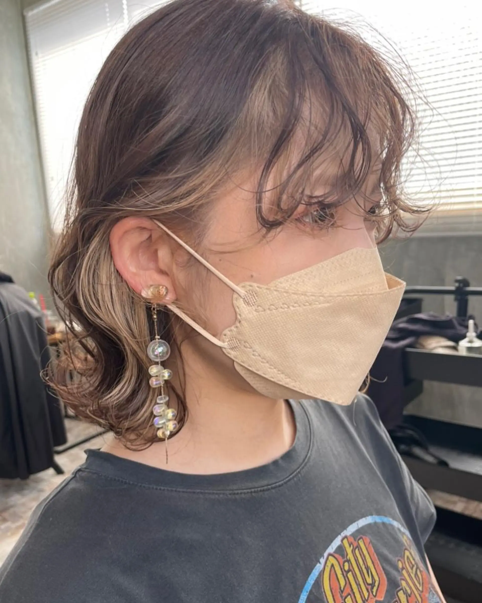 ミディアム カラー risako🇰🇷 韓国ヘア/レイヤーのヘアスタイル