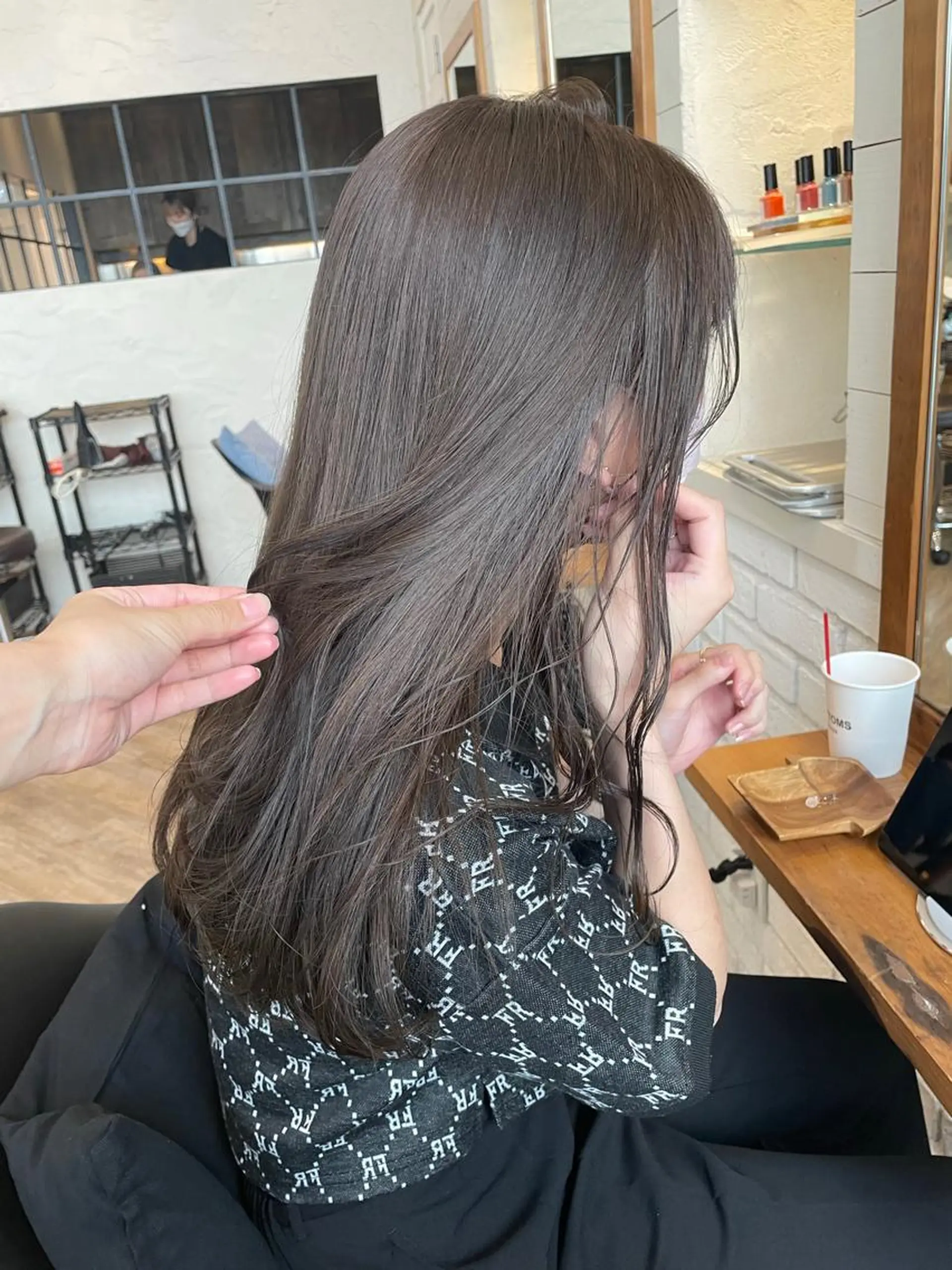 ロング カット ヘアカラー トリートメント ヘッドスパ ヘアセット ✨透明感ケアカラー✨ 長野ゆきなのヘアスタイル