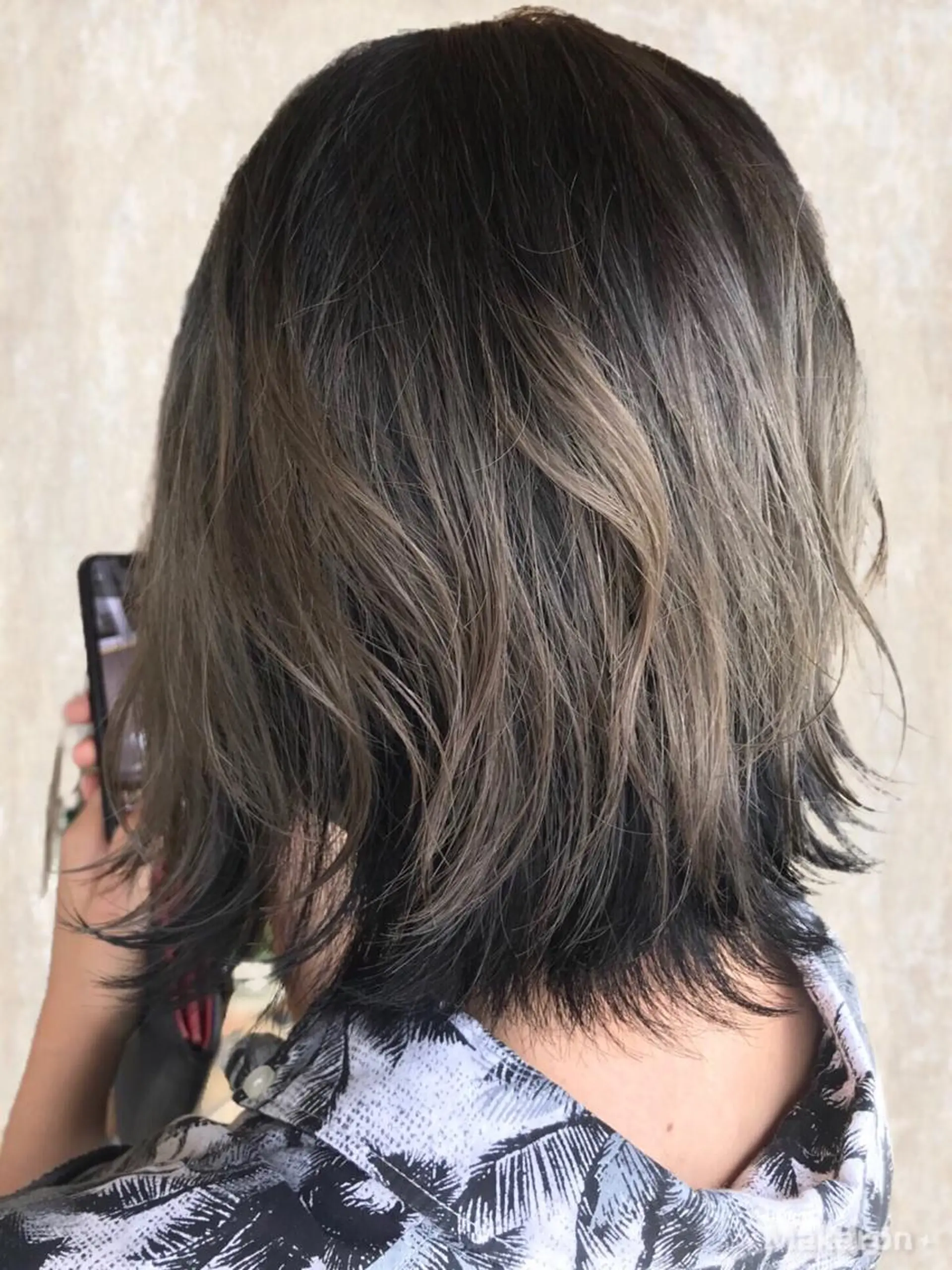 ショート カラー ヘアアレンジ バレイヤージュ ブリーチ デザインカラー レイヤーカット hair works raptureのヘアスタイル