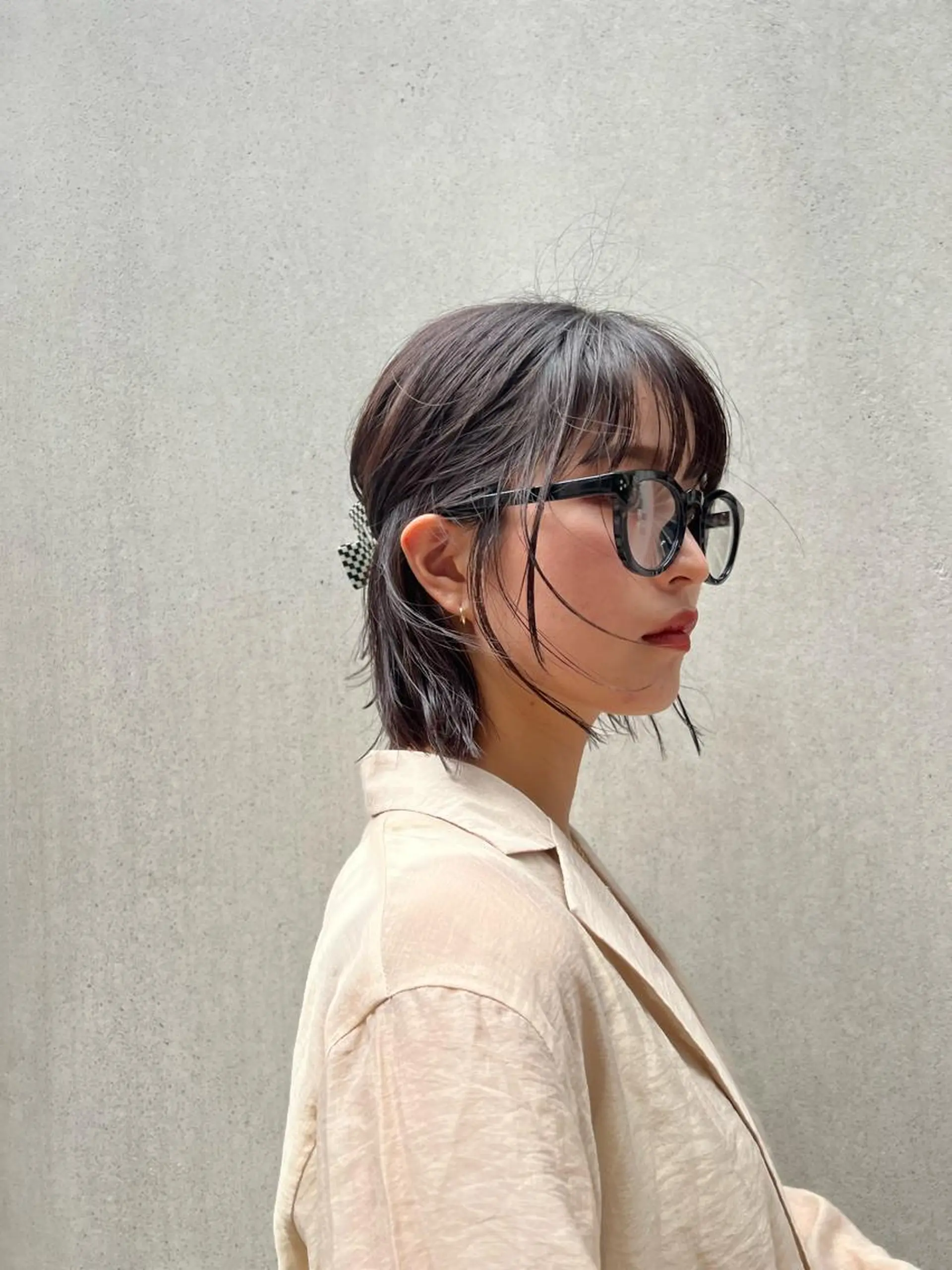 ショート ボブ レイヤー専門家 ダブルカラー修のヘアスタイル