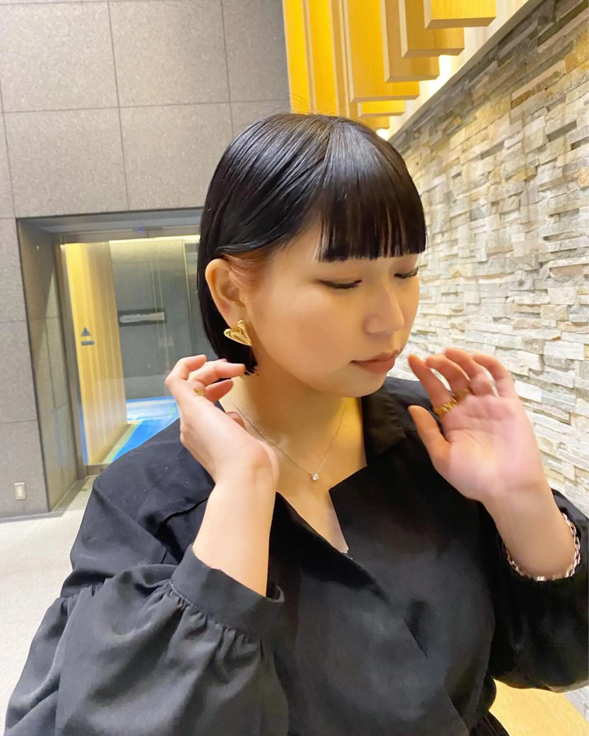 ショート デザインカラー/ボブ ブリーチカラー/ユリのヘアスタイル