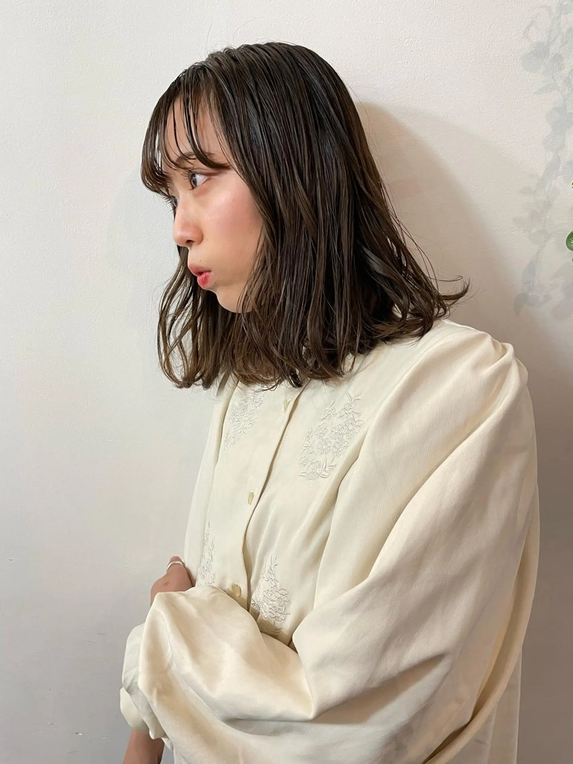 ミディアム カラー カット ヘアカラー トリートメント ツヤ美髪💐 髪質改善/高山愛来のヘアスタイル