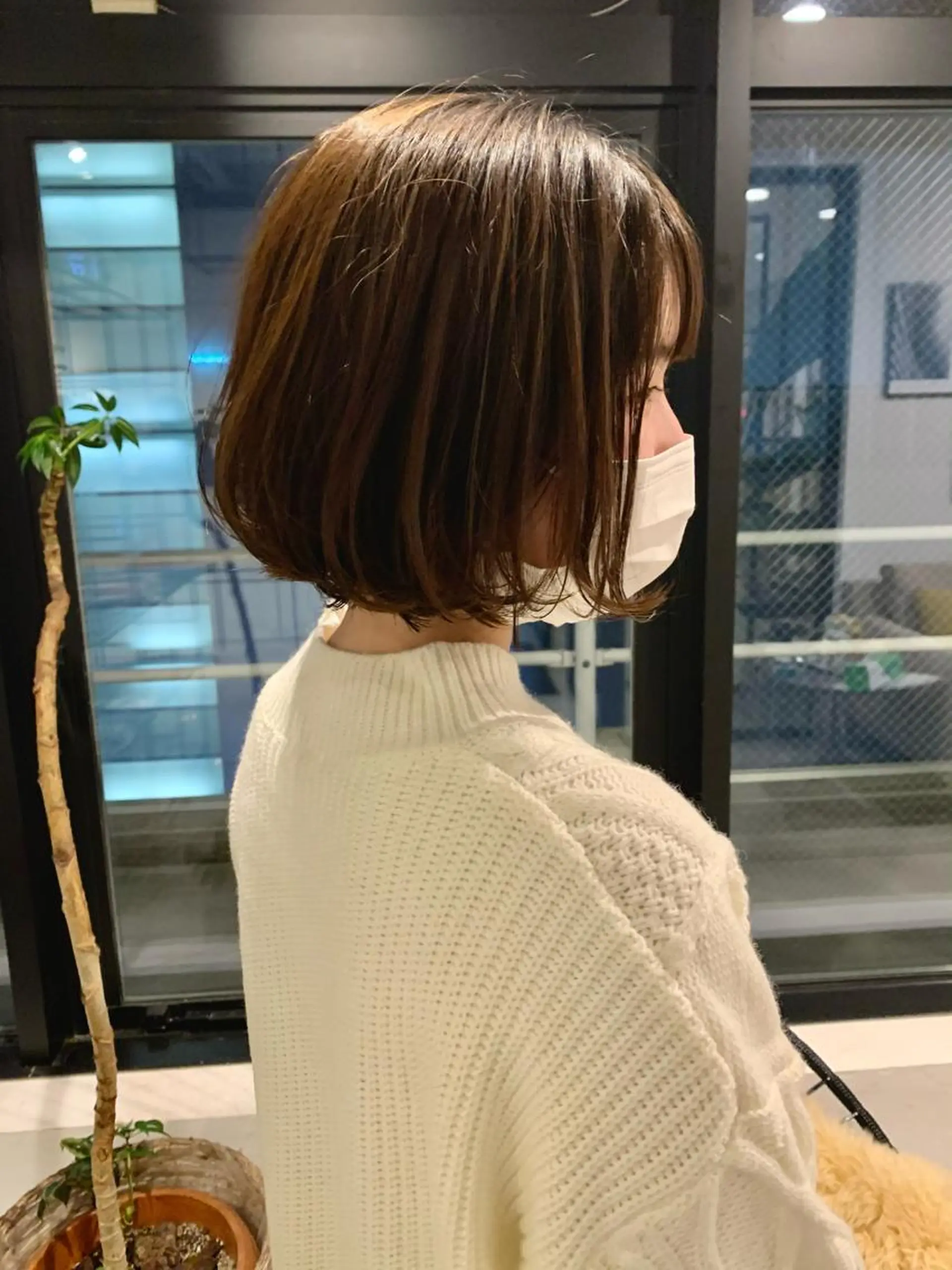 ショート ピンクベージュ/新潟 万代/高橋桃葉🍑のヘアスタイル