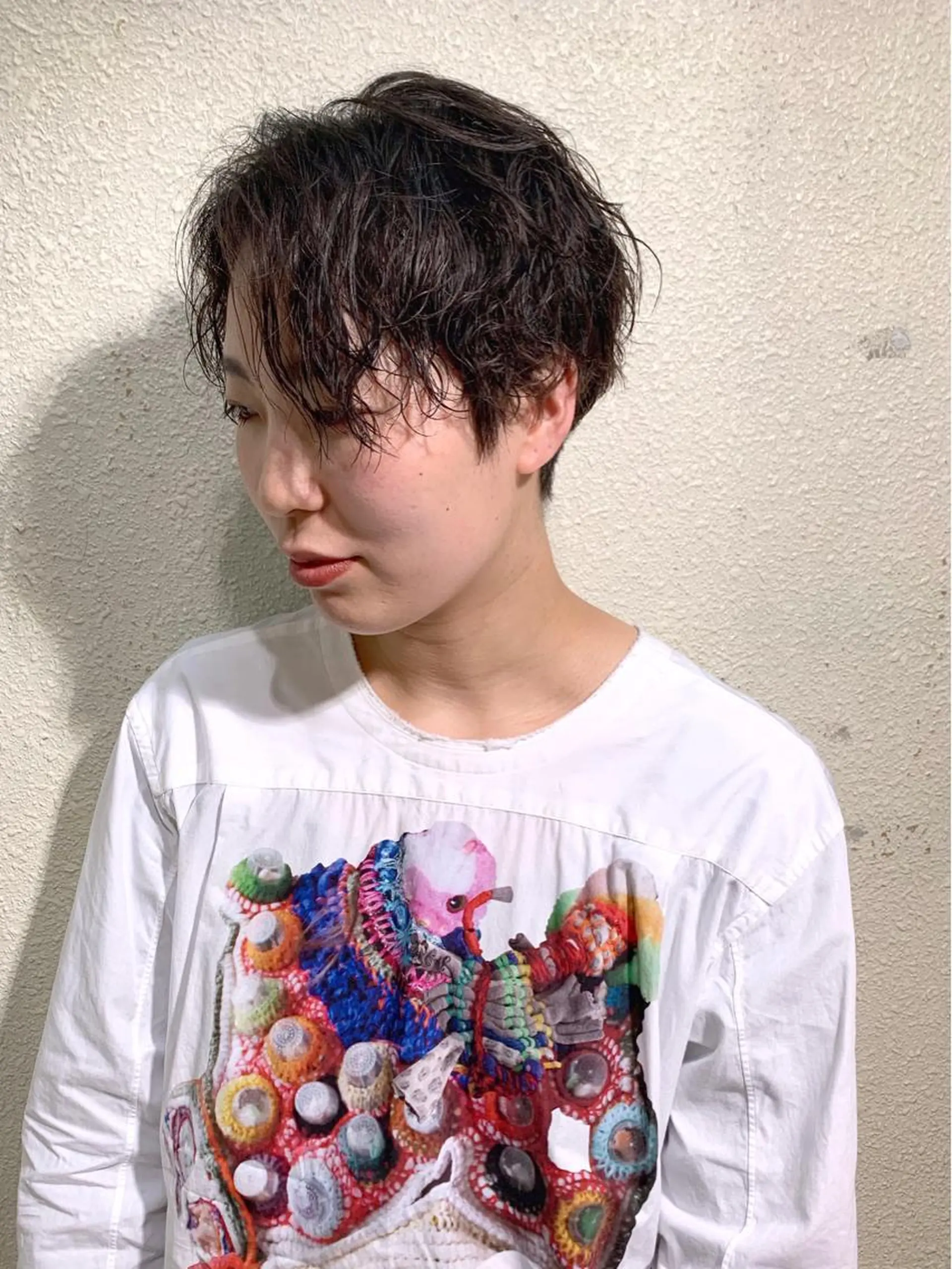 ショート ハンサムショート ショートヘア カット パーマ ヨナイ チヒロのヘアスタイル