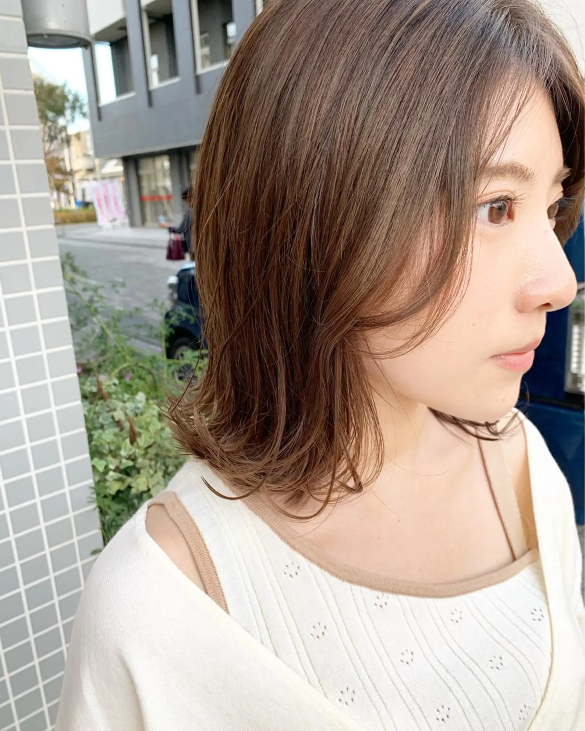ミディアム カラー カット ヘアカラー トリートメント ヘアセット DiMPlE  ディンプル所属・🌸スタイリスト 山浦美恵のヘアスタイル
