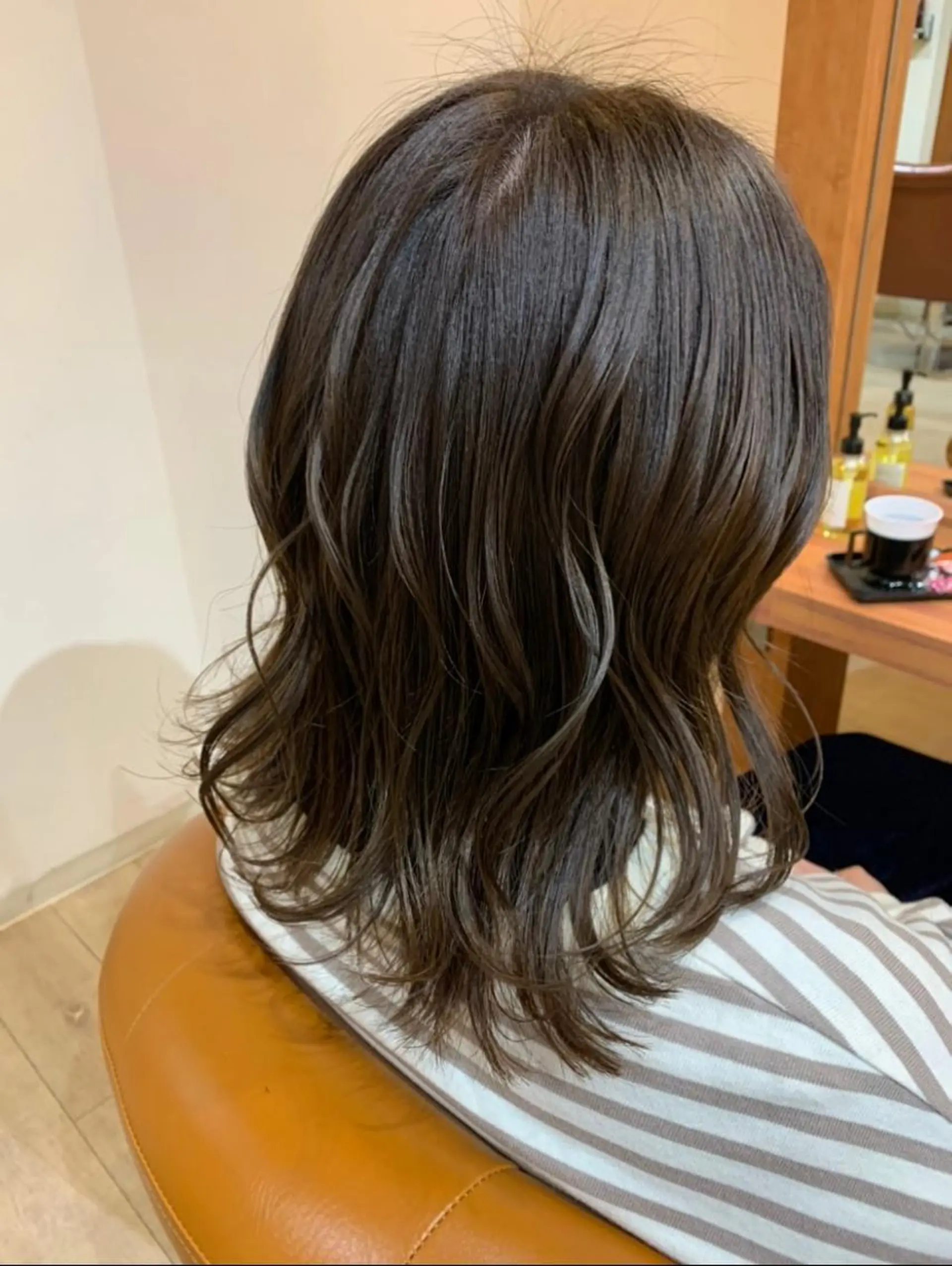セミロング カラー ベージュカラー カット ヘアカラー トリートメント brace立花 ✂︎ 吉田 茉由のヘアスタイル
