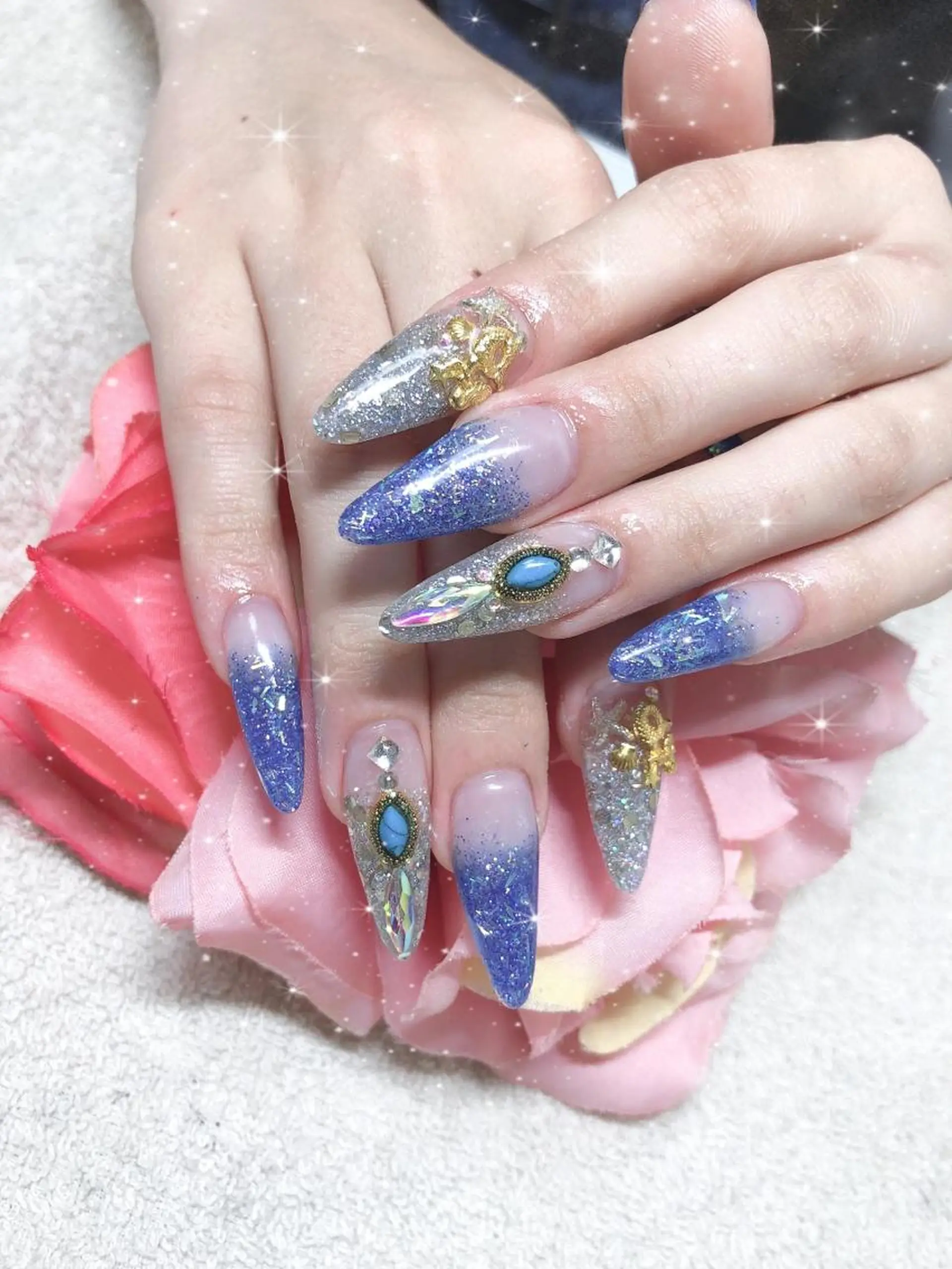 ロング ネイル アートネイル ハンドネイル 《LB》ラブリエ Nail&eyeのマツエク・マツパデザイン