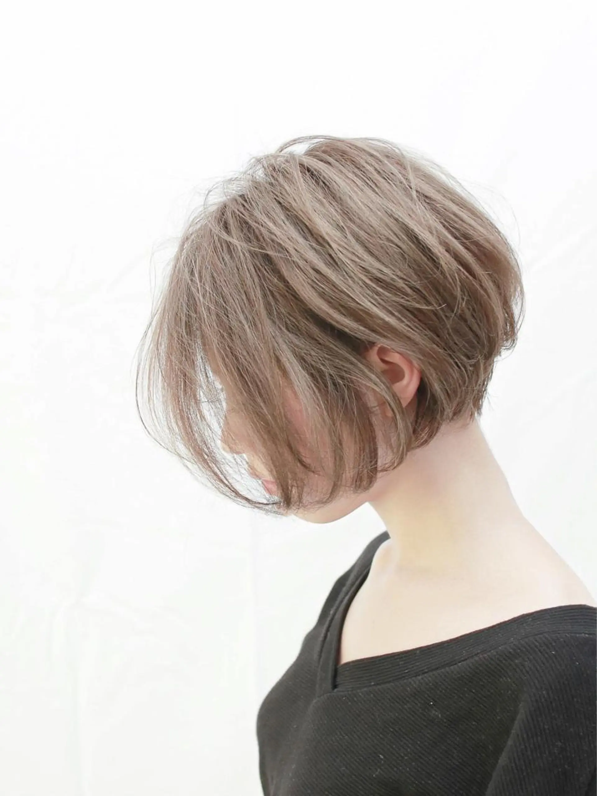 ショート カラー 切りっぱなしボブ ショートボブ 透明感カラー ボブ 顔周りカット ✨天使の美髪✨ ショートカット✨中山のヘアスタイル