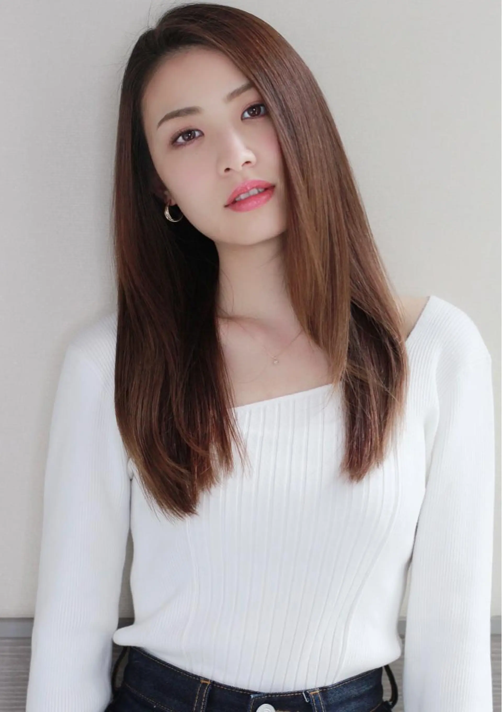 ロング カラー パーマ カット 縮毛矯正 💙美髪救世主💙 関華蓮のヘアスタイル