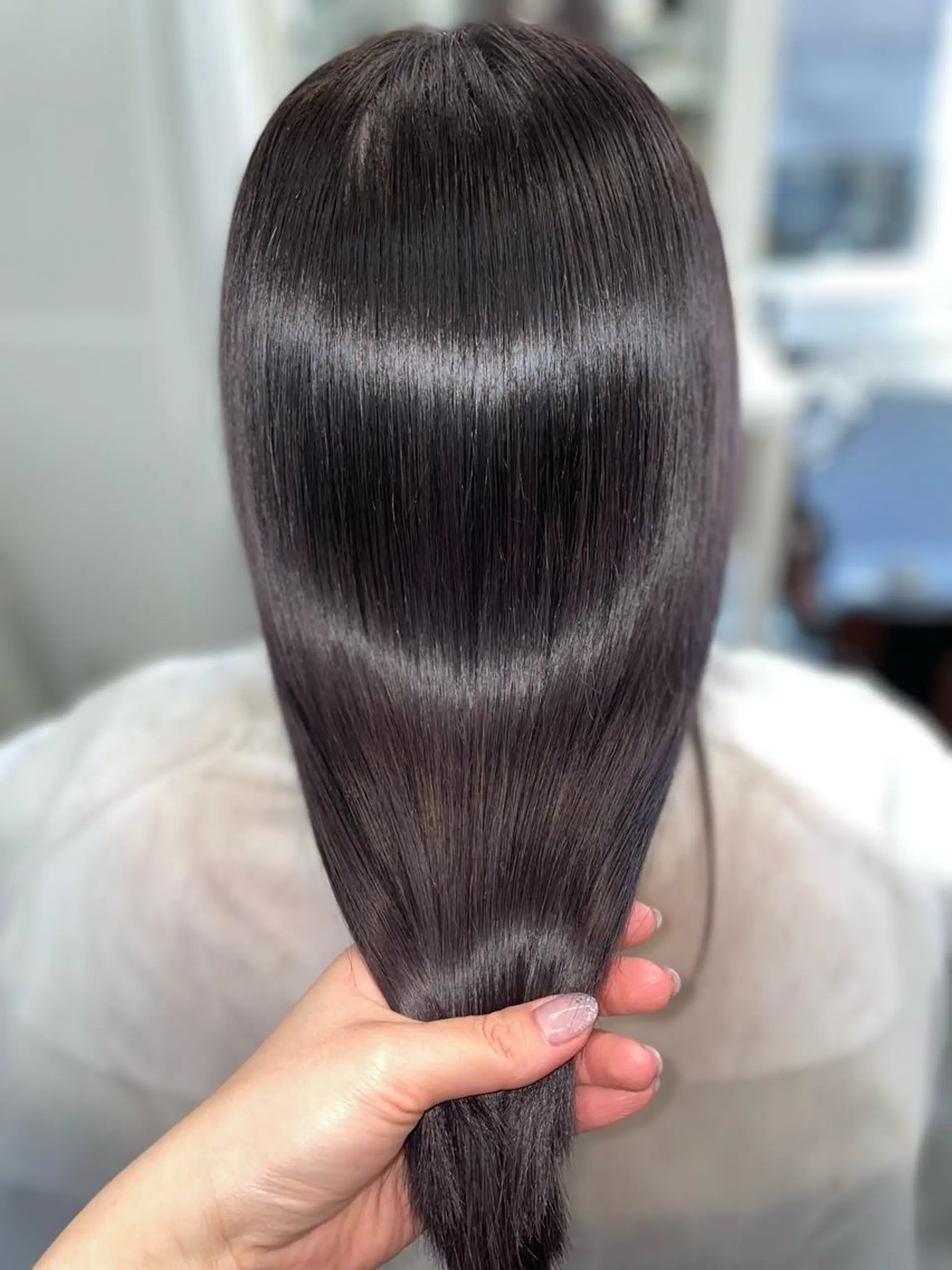 セミロング カラー ヘアカラー トリートメント 韓国ヘア🤍髪質改善 🇰🇷AKANEのヘアスタイル