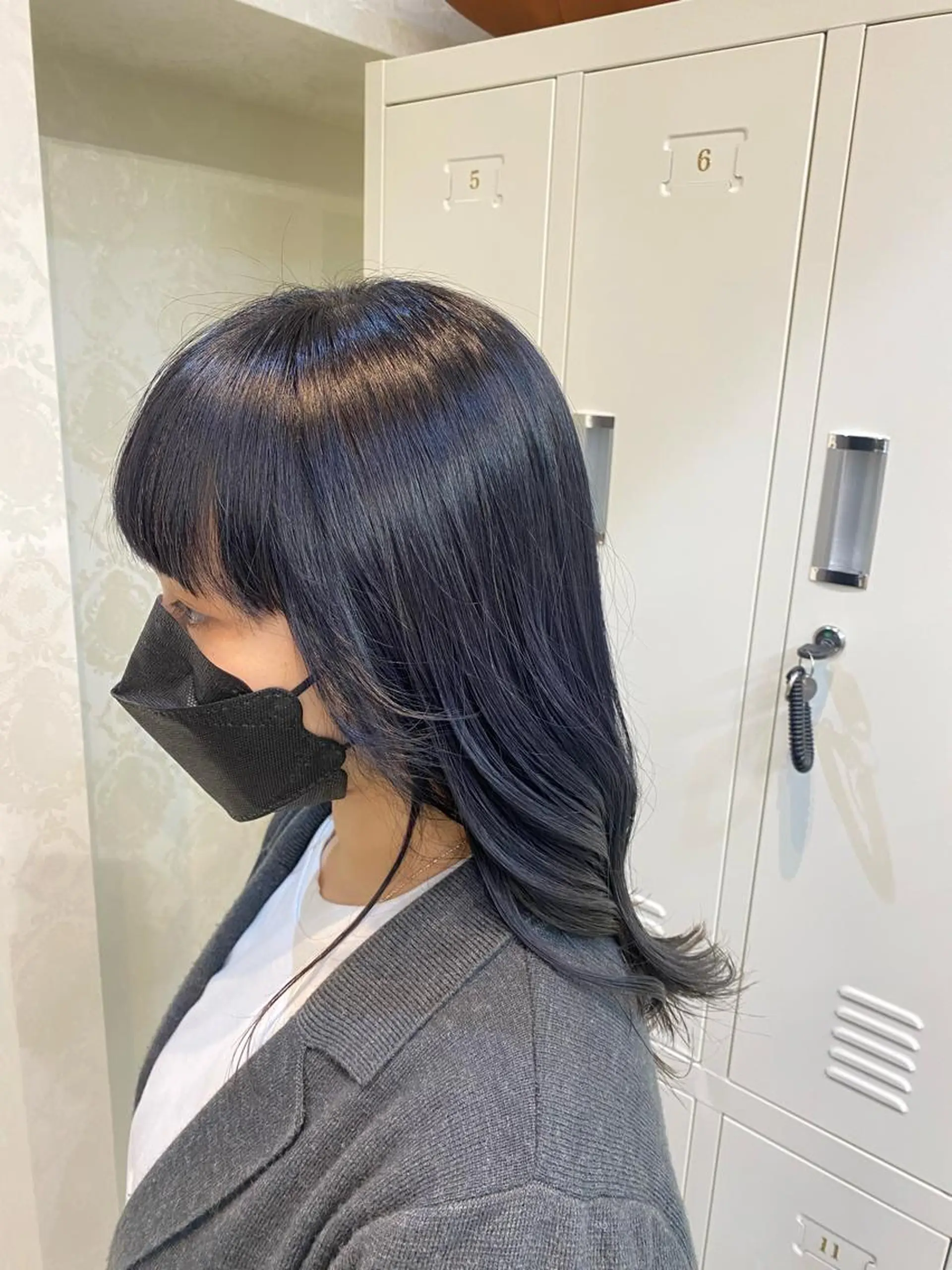 ミディアム 韓国風カラー 韓国風ヘア カット ヘアカラー トリートメント ココロ☀️ CLUTCH天王寺店のヘアスタイル