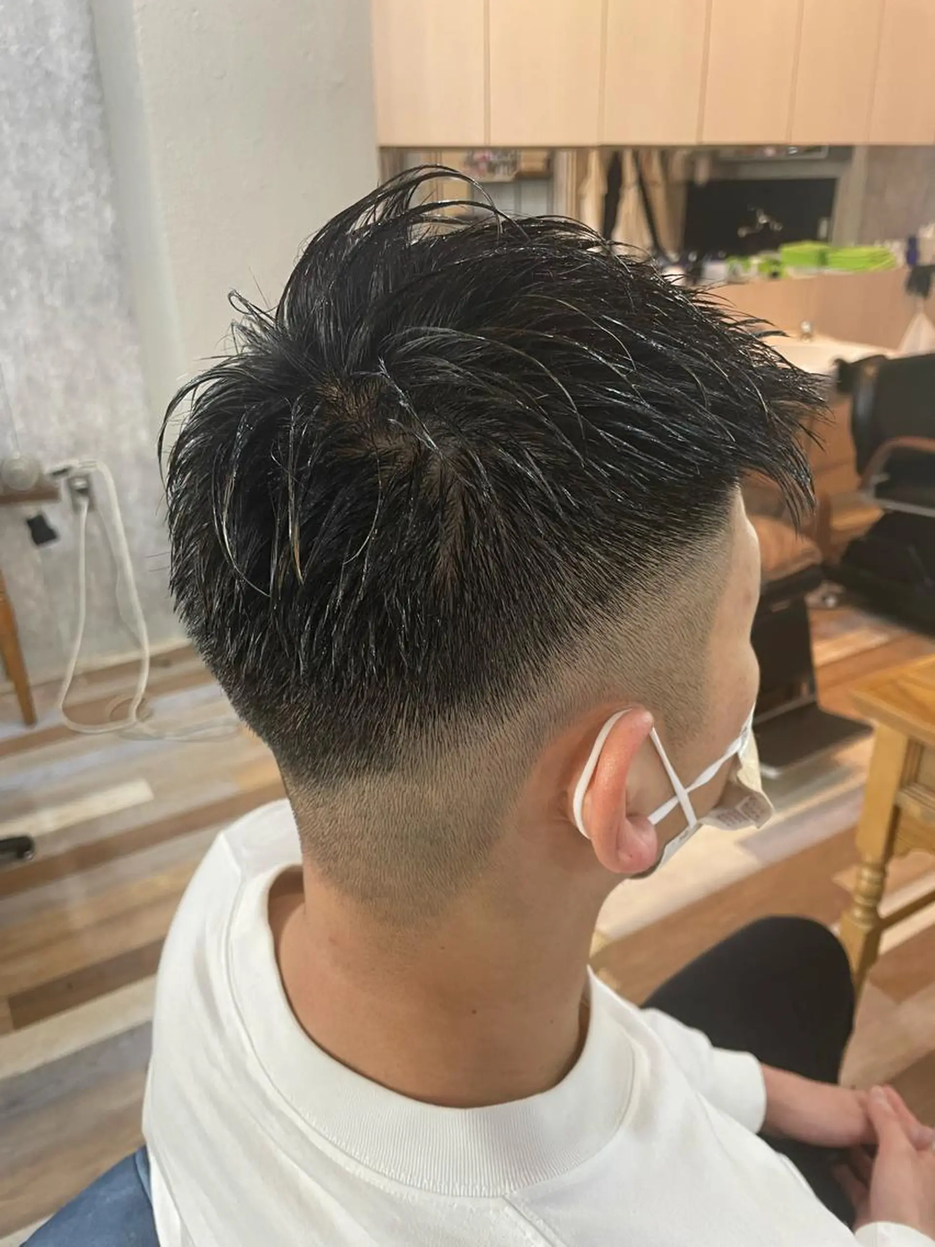 ショート メンズ フェードカット hairsBerry 豊津店のヘアスタイル
