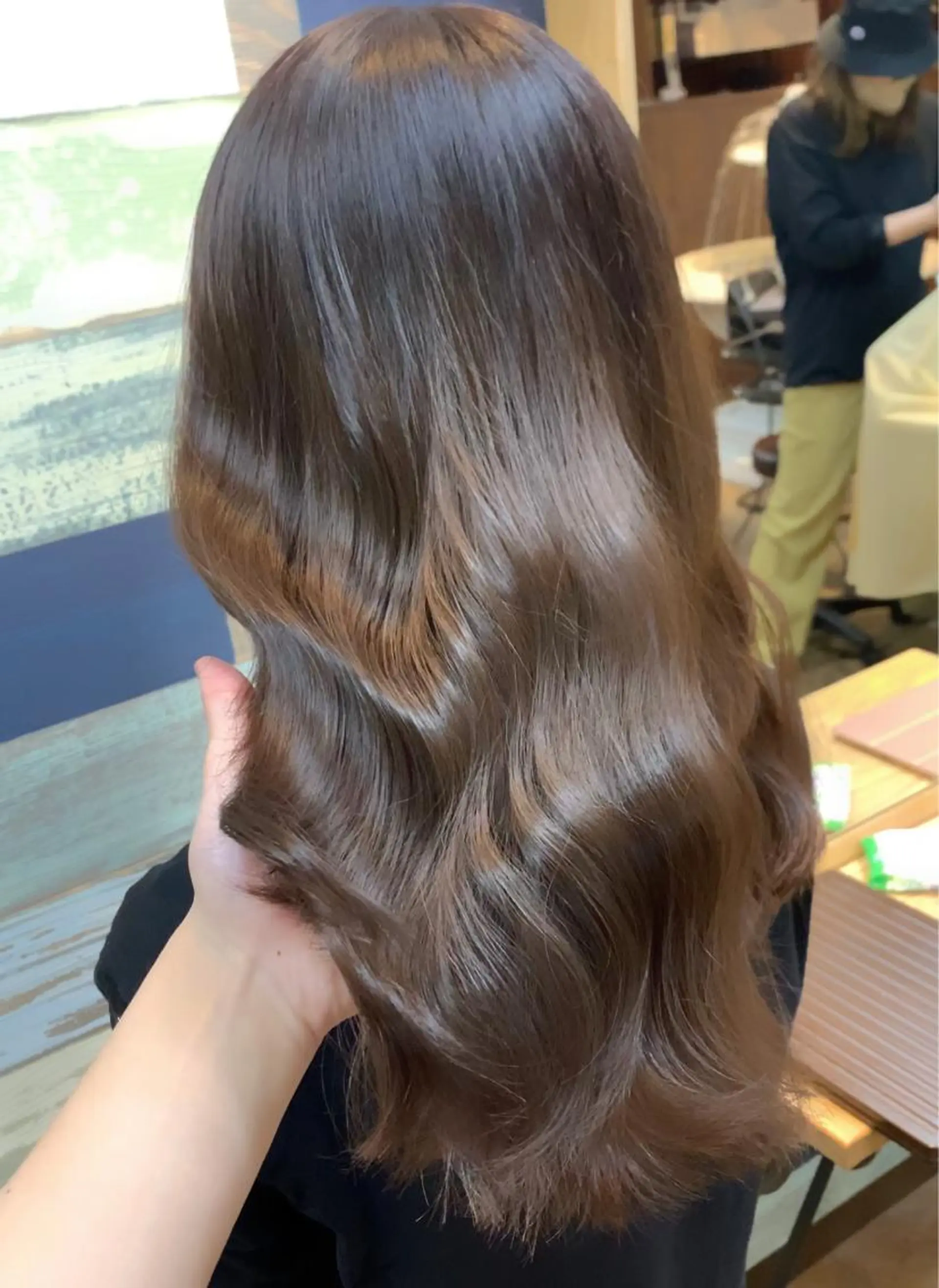 ロング カラー ベージュカラー ブリーチ ブラウンカラー ココアブラウン ダブルカラー ブリーチなし Wカラー🩷星野翔太のヘアスタイル