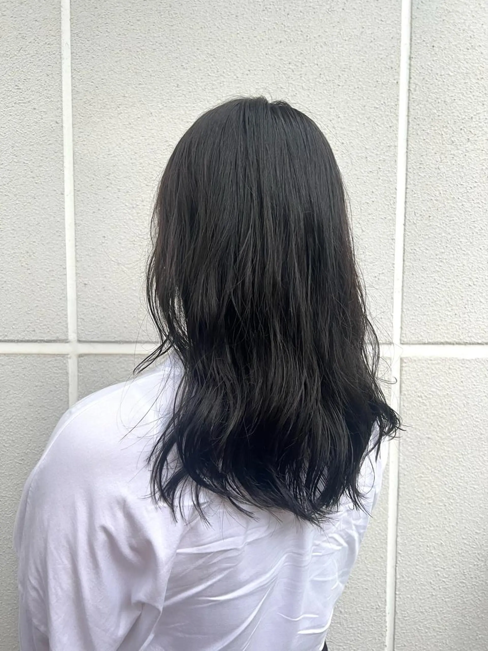 ミディアム カラー パーマ カット パーマ 松坂 真衣のヘアスタイル