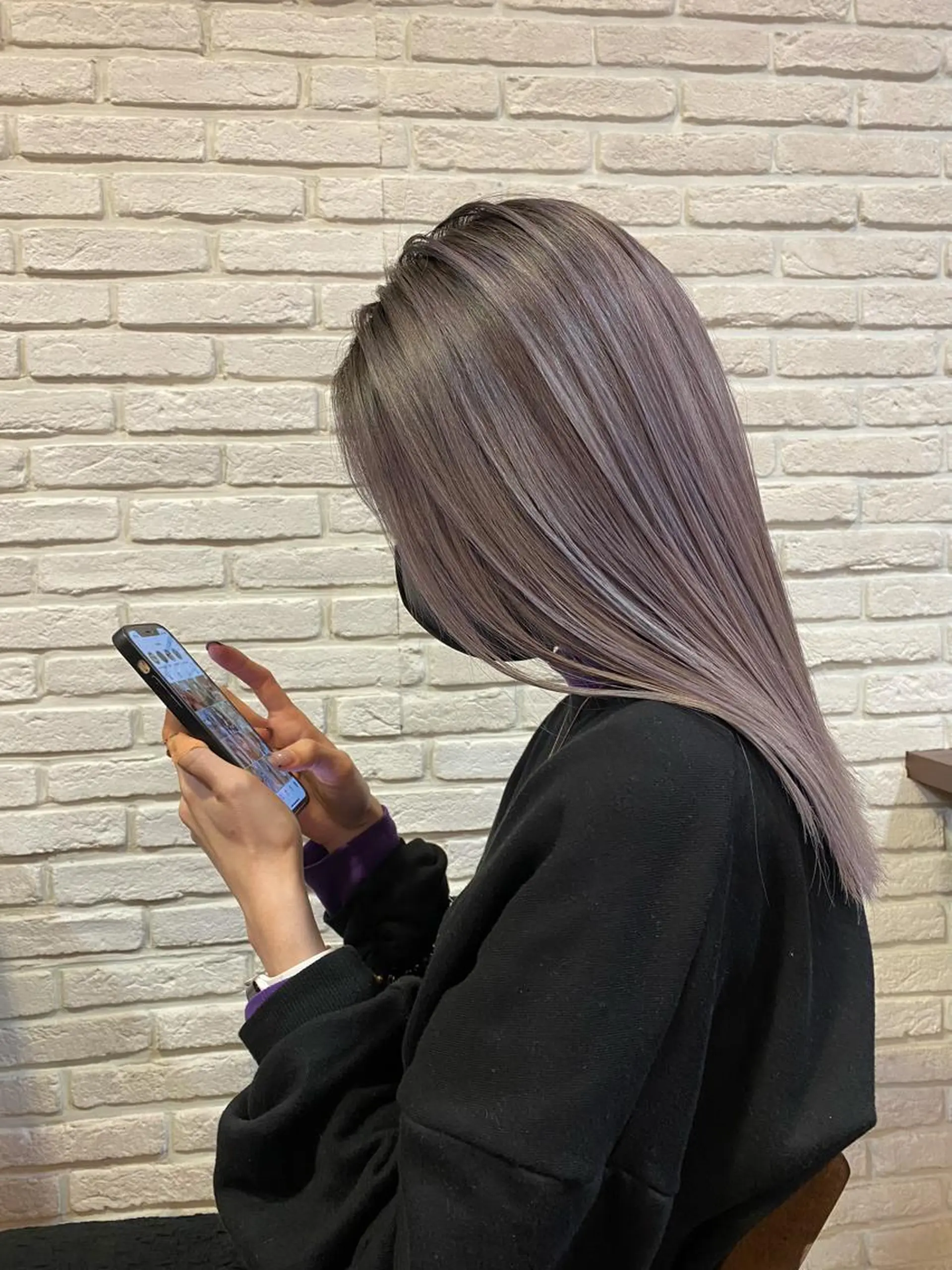 ロング カラー ハイライトカラー ハイライト いち かのヘアスタイル