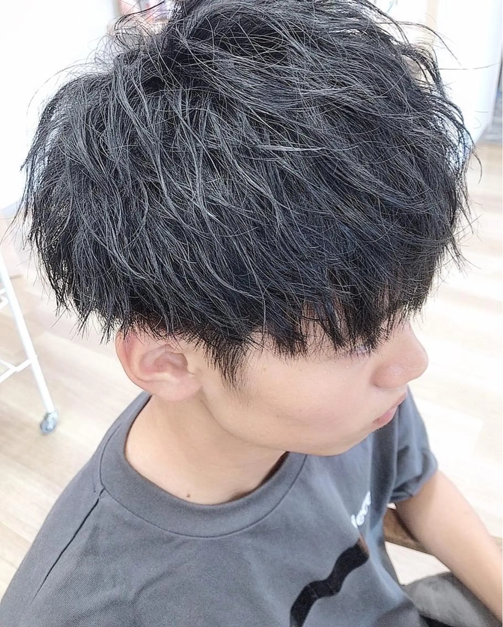 ミディアム メンズパーマ波巻き 🌳大森悠登🌳のヘアスタイル