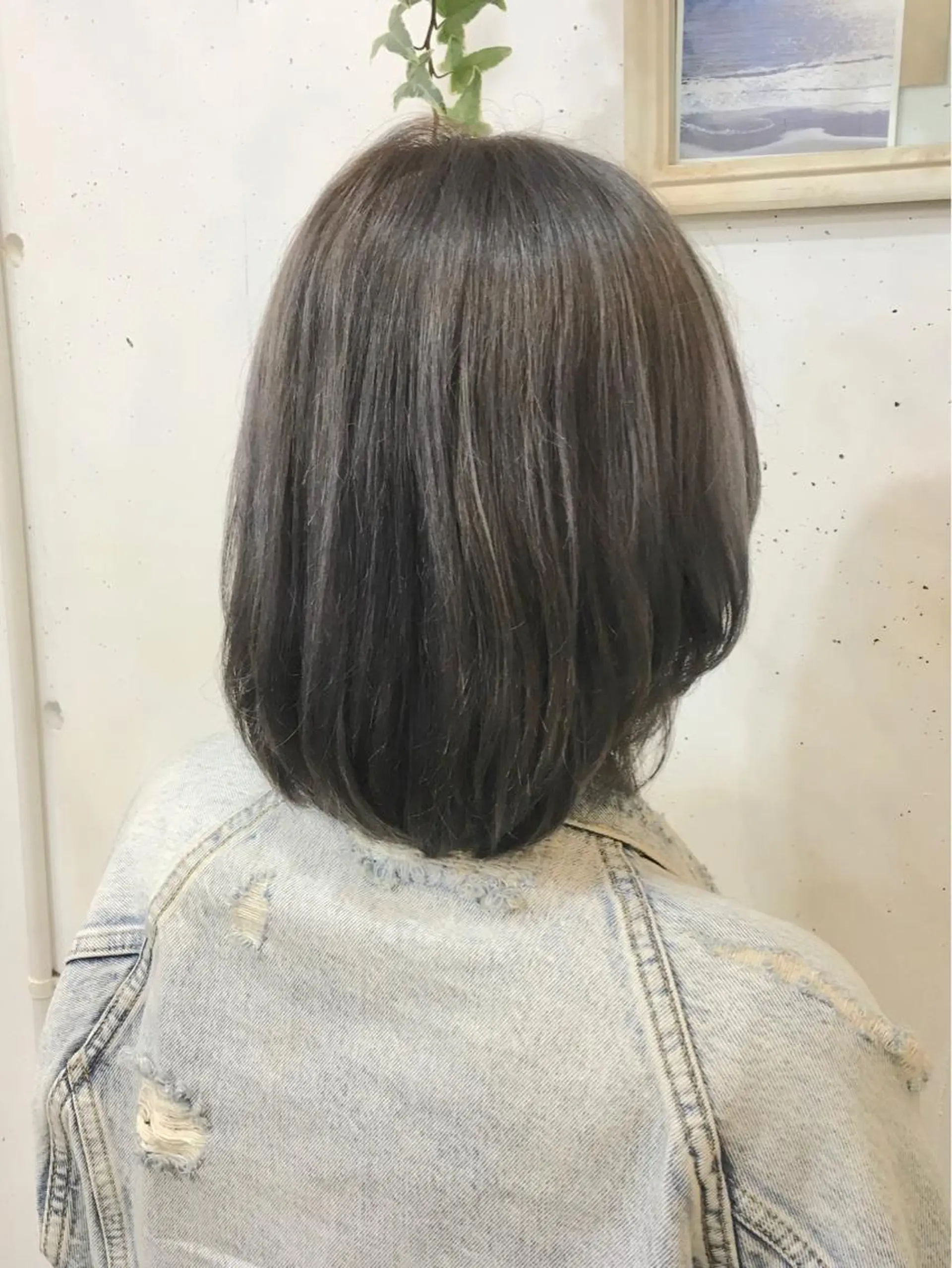 ショート カラー ブリーチ グレージュ ヘアカラー トリートメント ヘアセット yoshi ☆のヘアスタイル