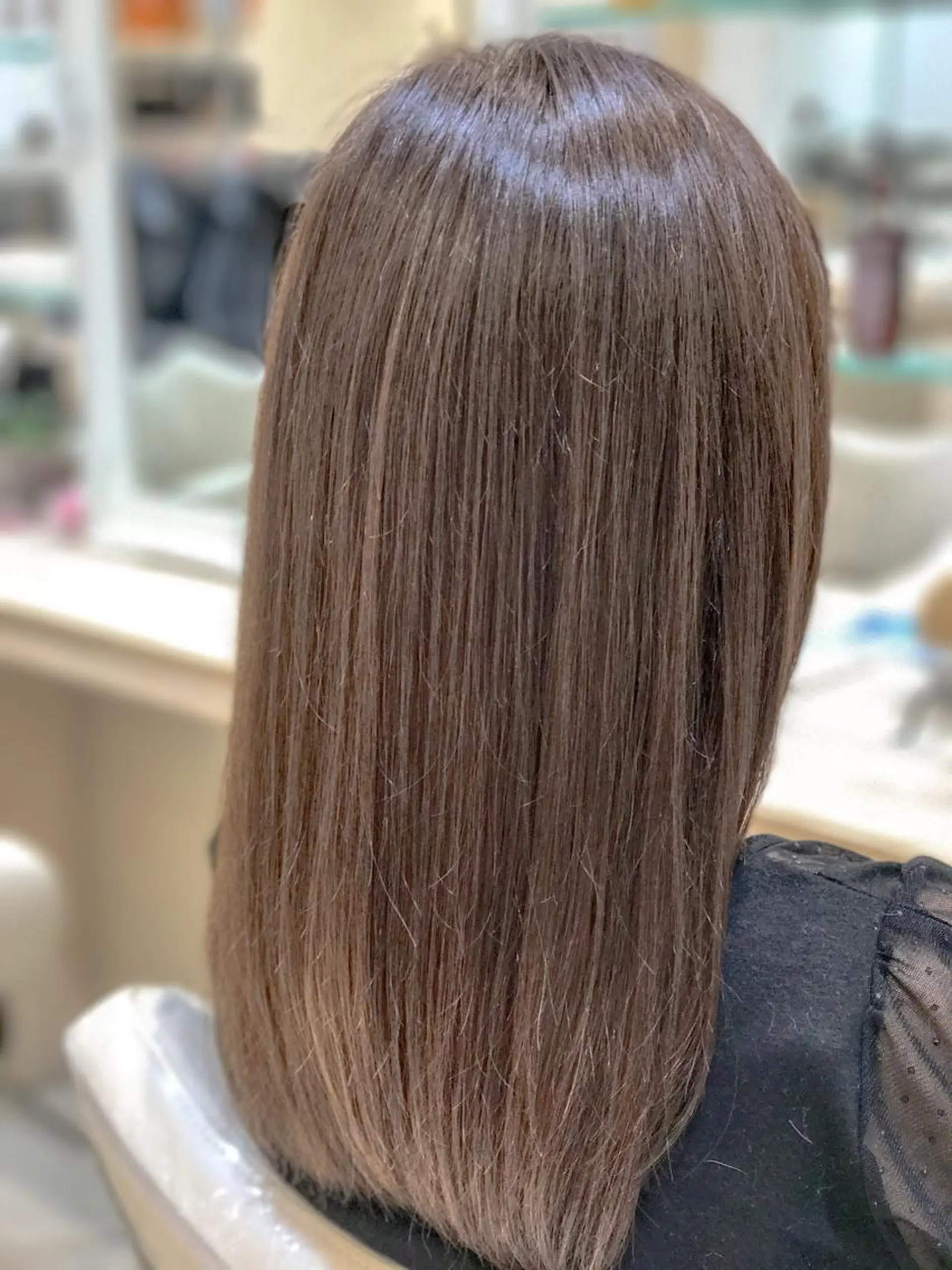 セミロング カラー 髪質改善/茅ヶ崎 マツモト リョウのヘアスタイル