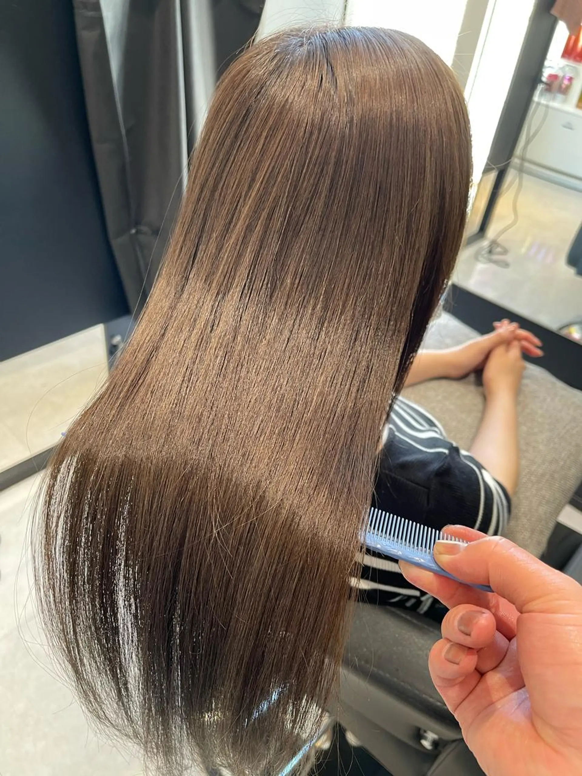 ロング 縮毛矯正 西梅田🌿髪質改善 井手　浩太朗のヘアスタイル