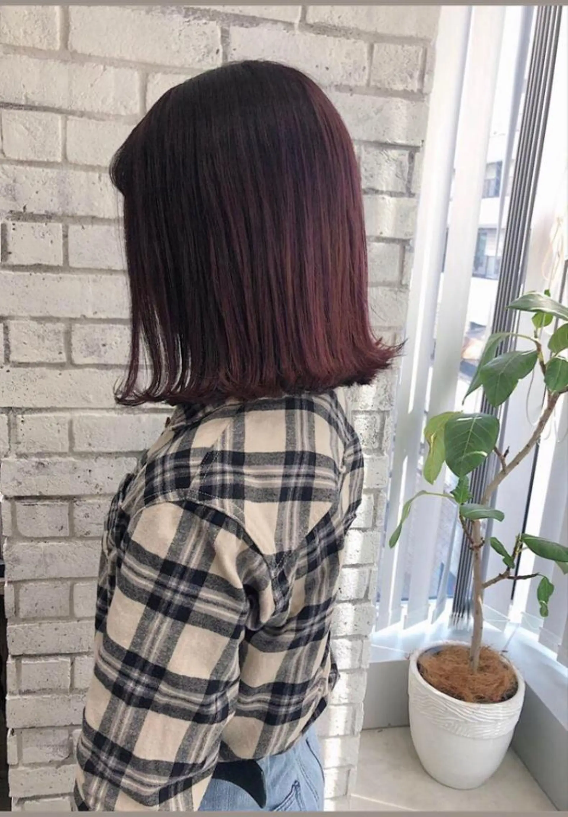 ミディアム カラー ヘアアレンジ ボルドーカラー イルミナカラー カット トリートメント ヘッドスパ イメコン美容師 サイトウアキラのその他イメージ